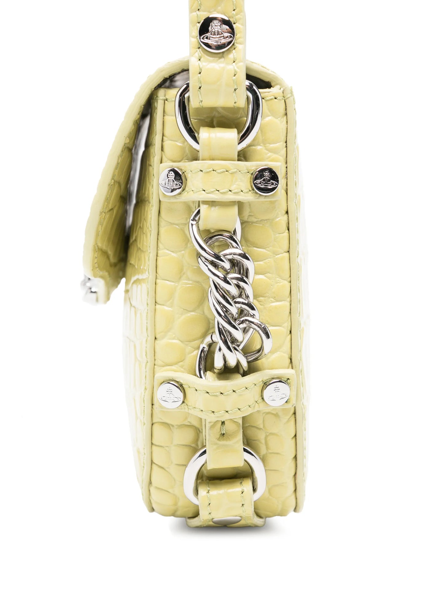 Hunter croc-embossed mini crossbody bag