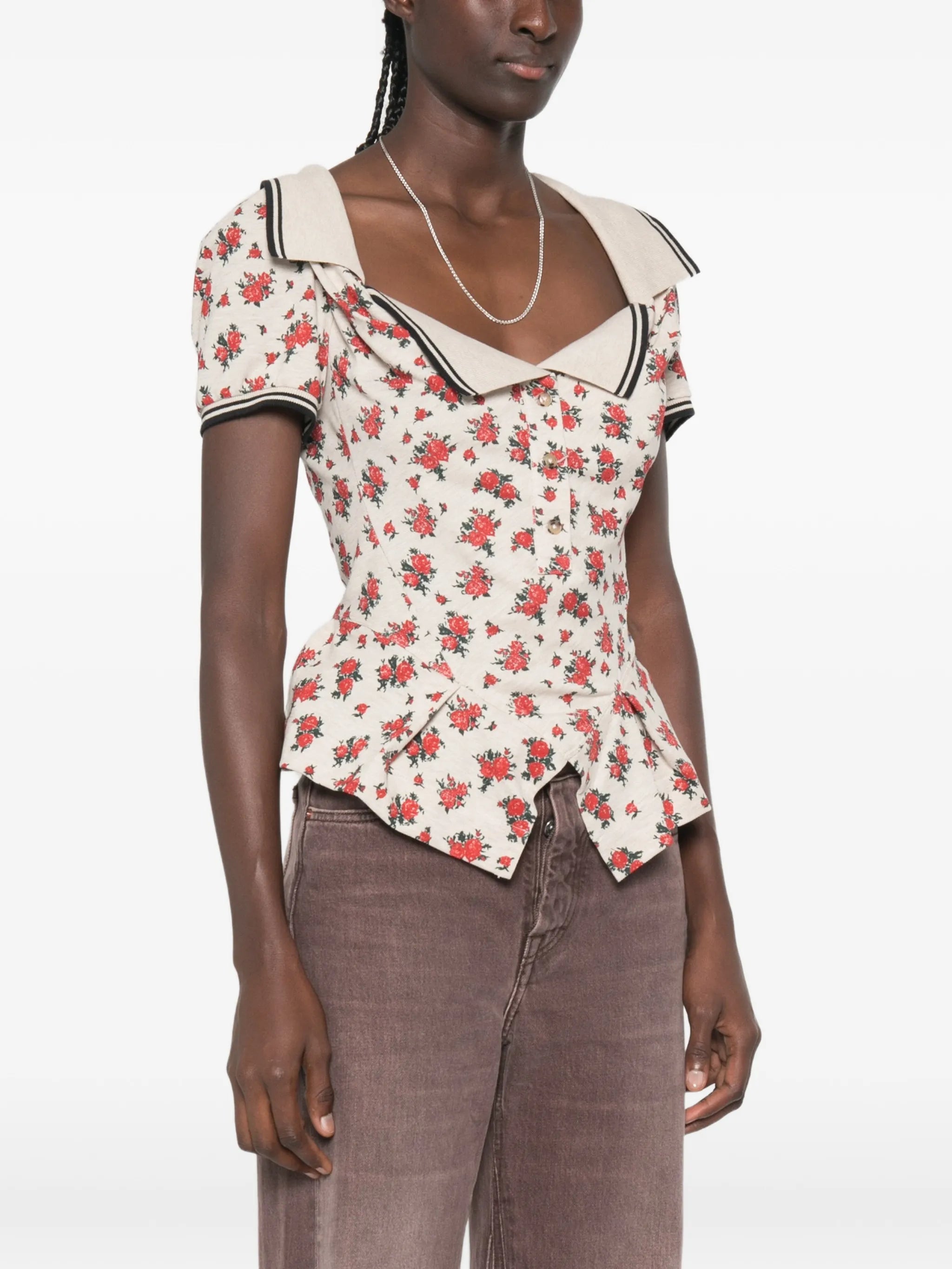 Monday floral-print top