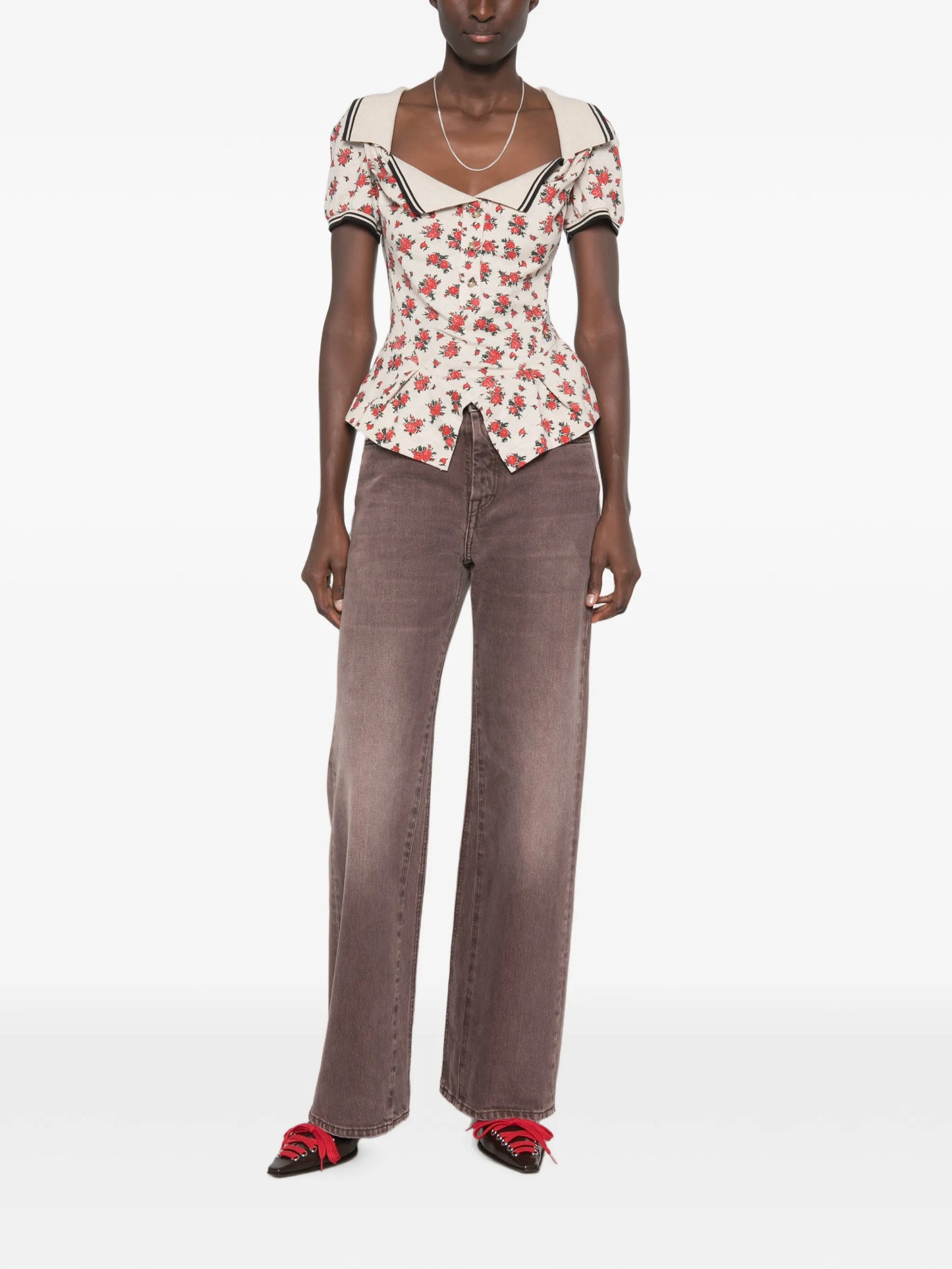 Monday floral-print top