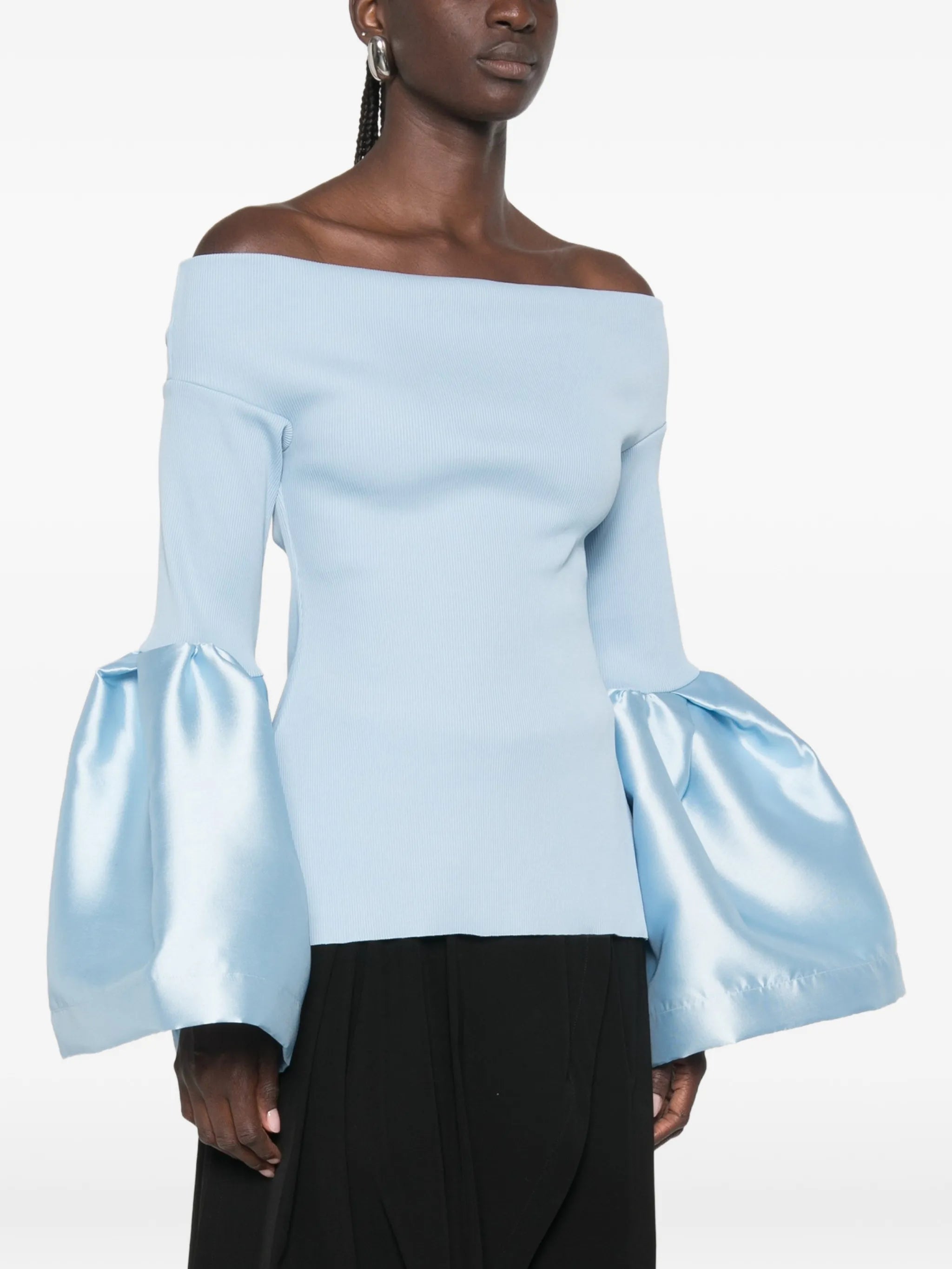 off-shoulder blouse