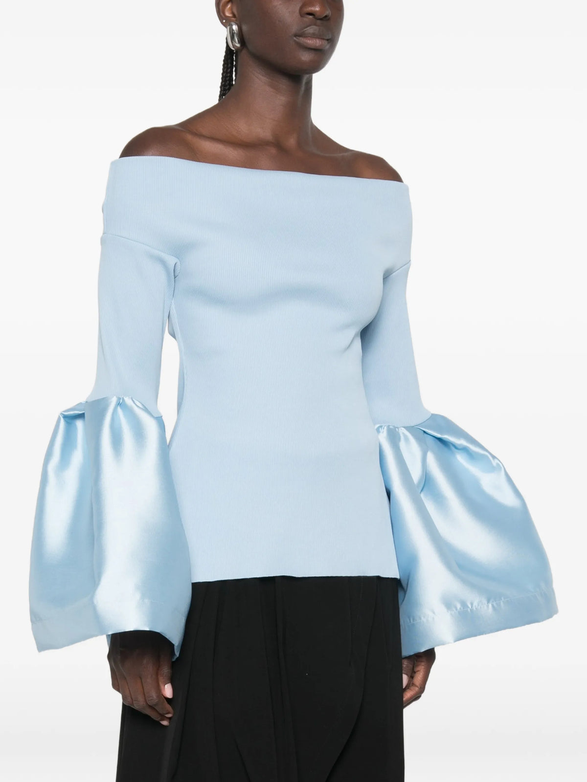 off-shoulder blouse