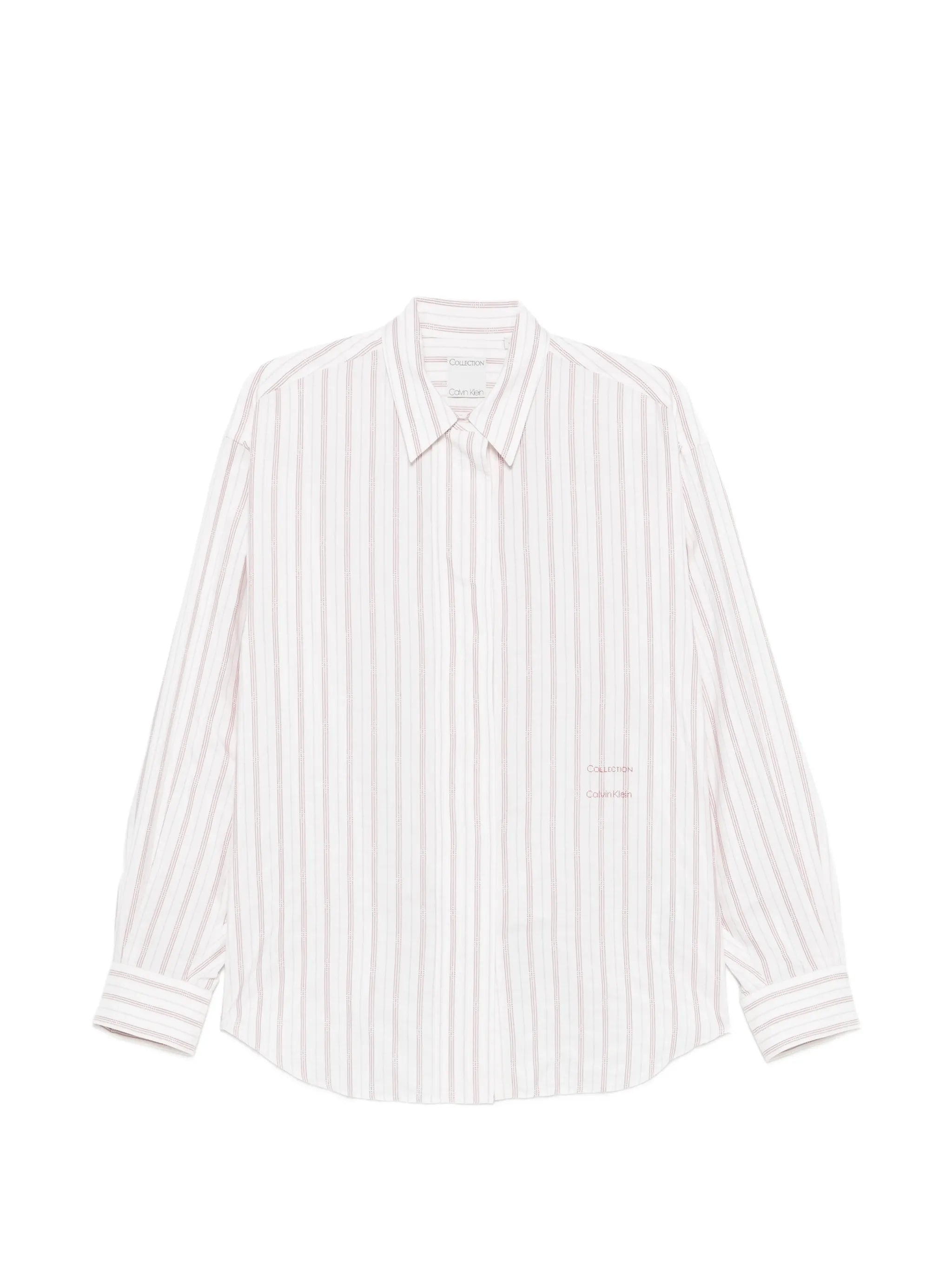 Amari vertical-stripe shirt