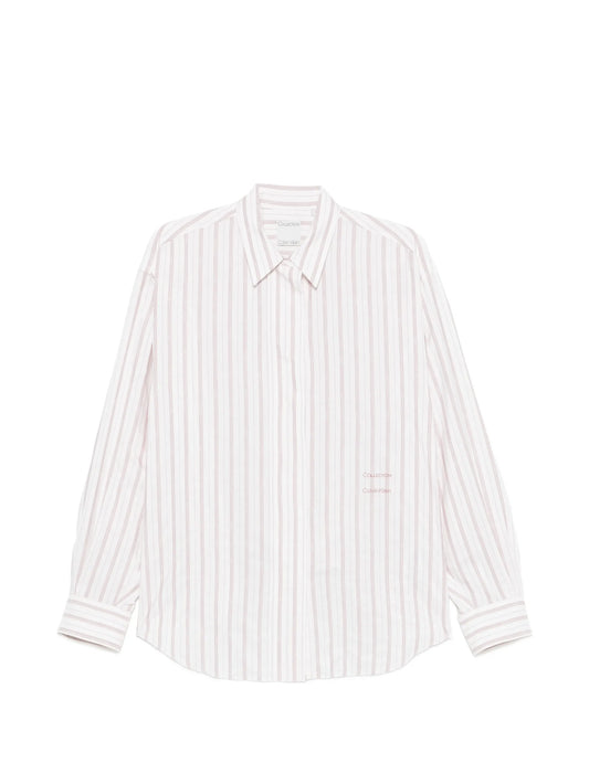 Amari vertical-stripe shirt