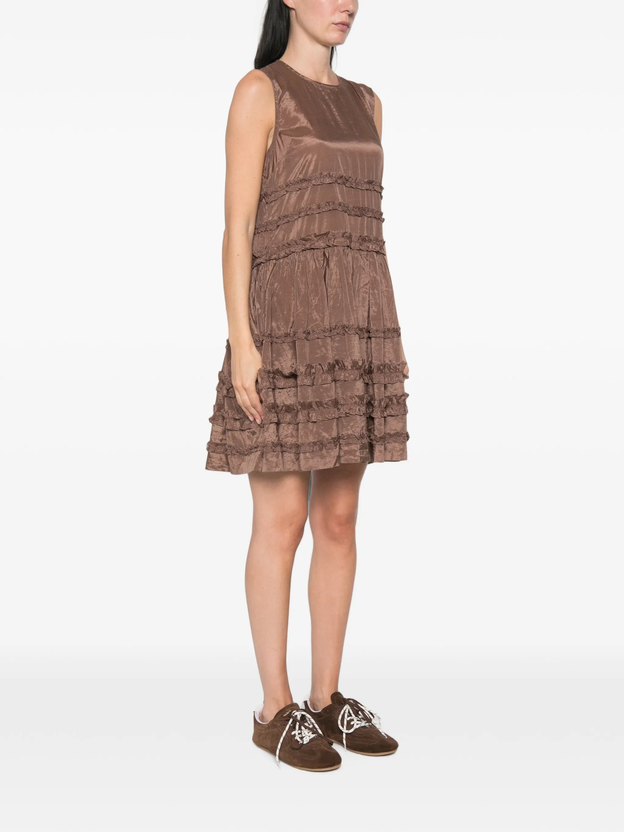 Reed ruffle mini dress