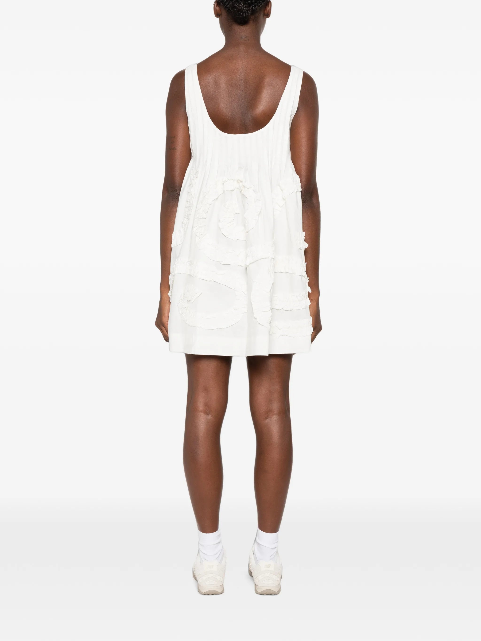 Stella ruffle-trimmed mini dress