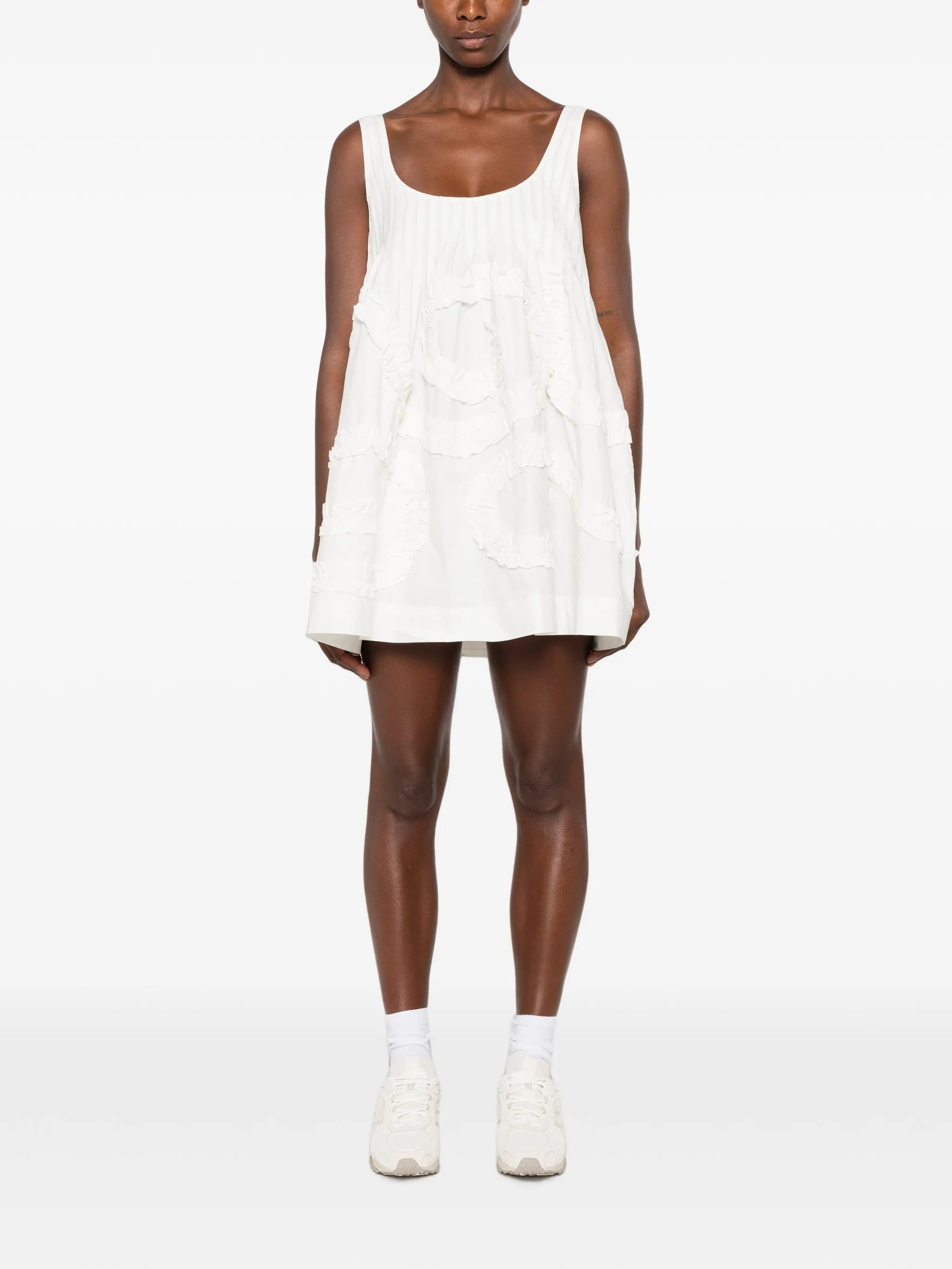 Stella ruffle-trimmed mini dress