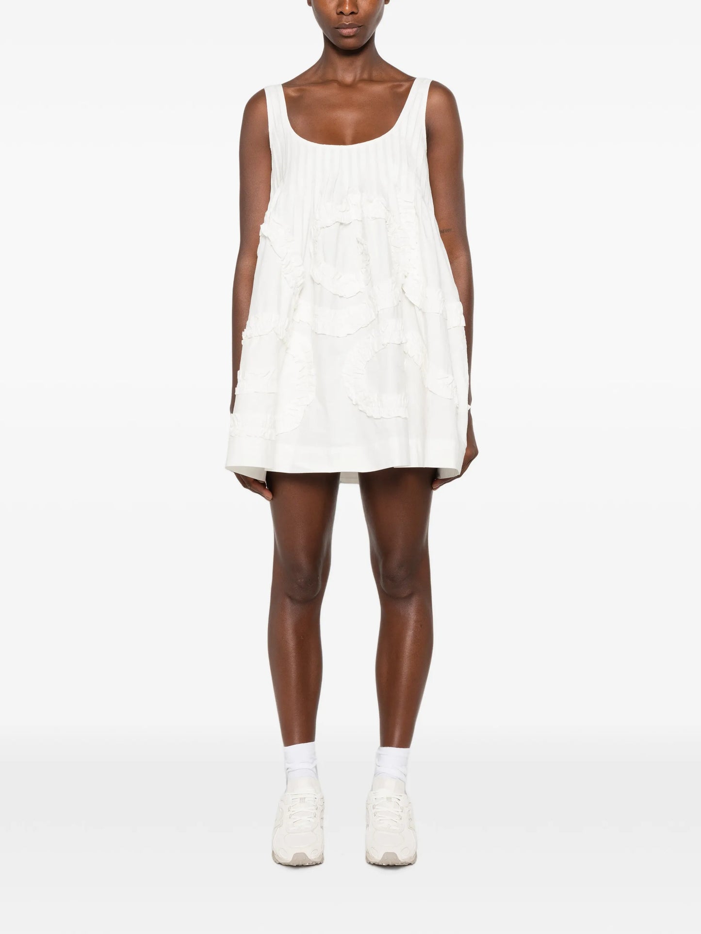 Stella ruffle-trimmed mini dress