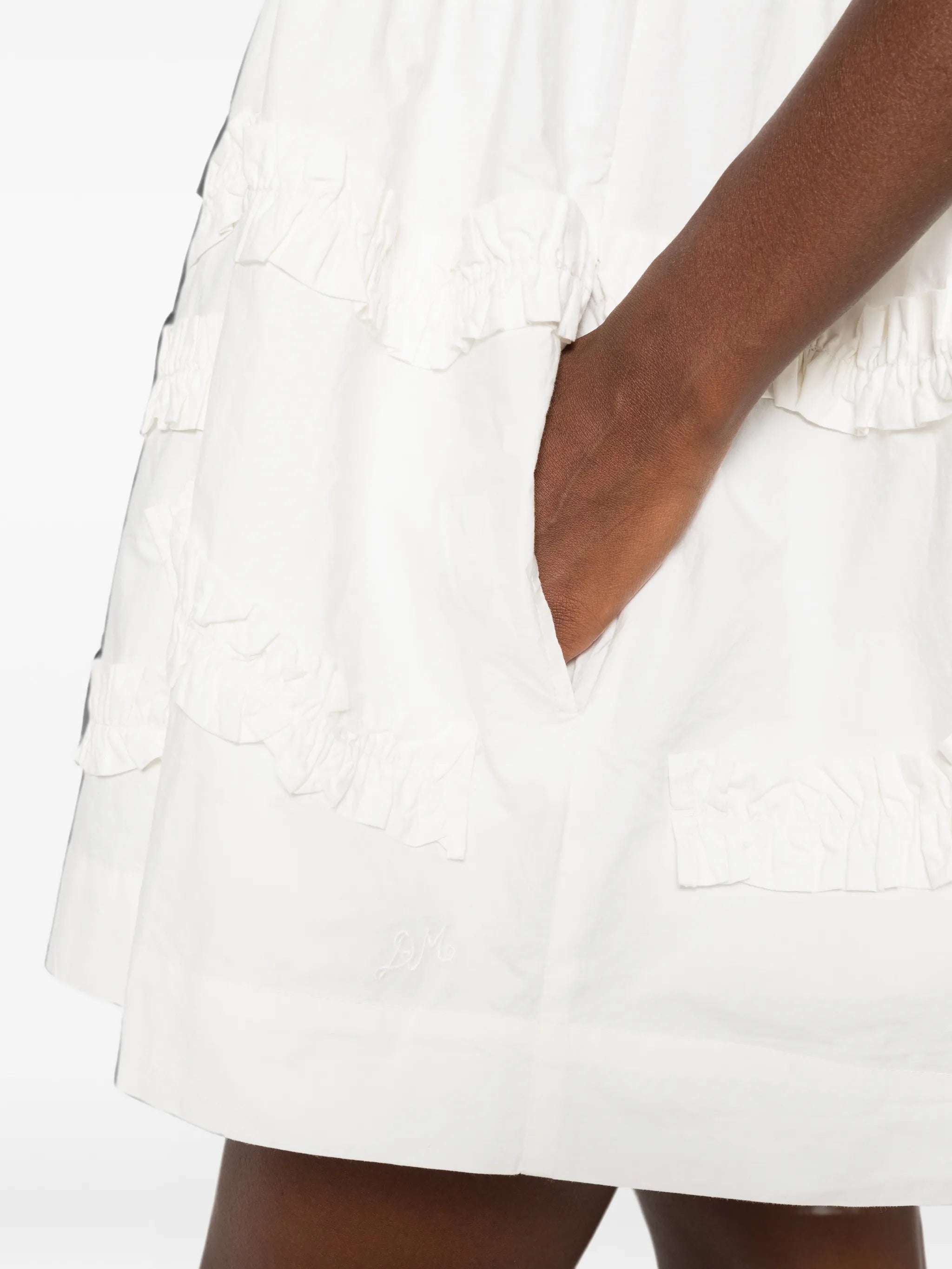 Stella ruffle-trimmed mini dress