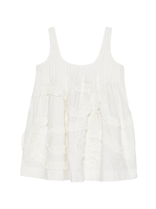 Stella ruffle-trimmed mini dress