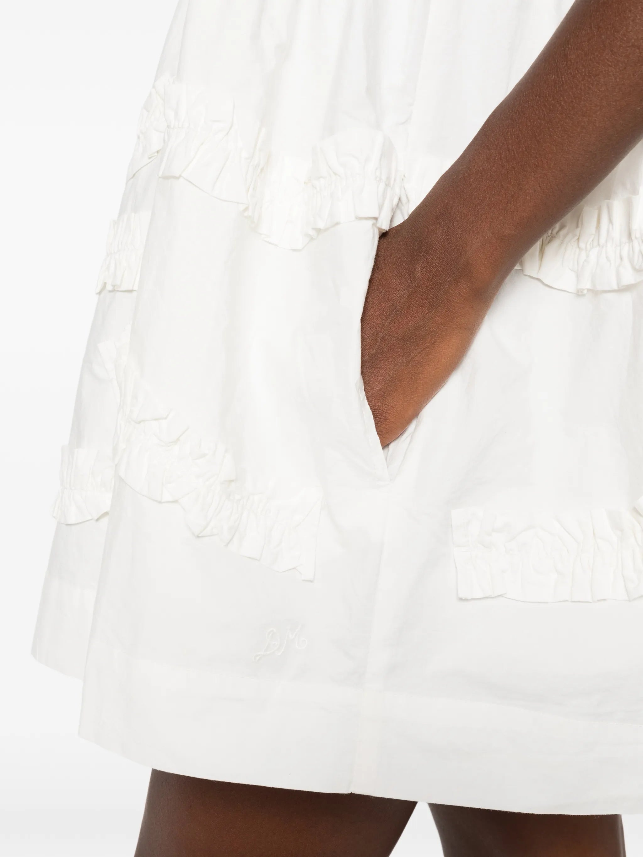 Stella ruffle-trimmed mini dress