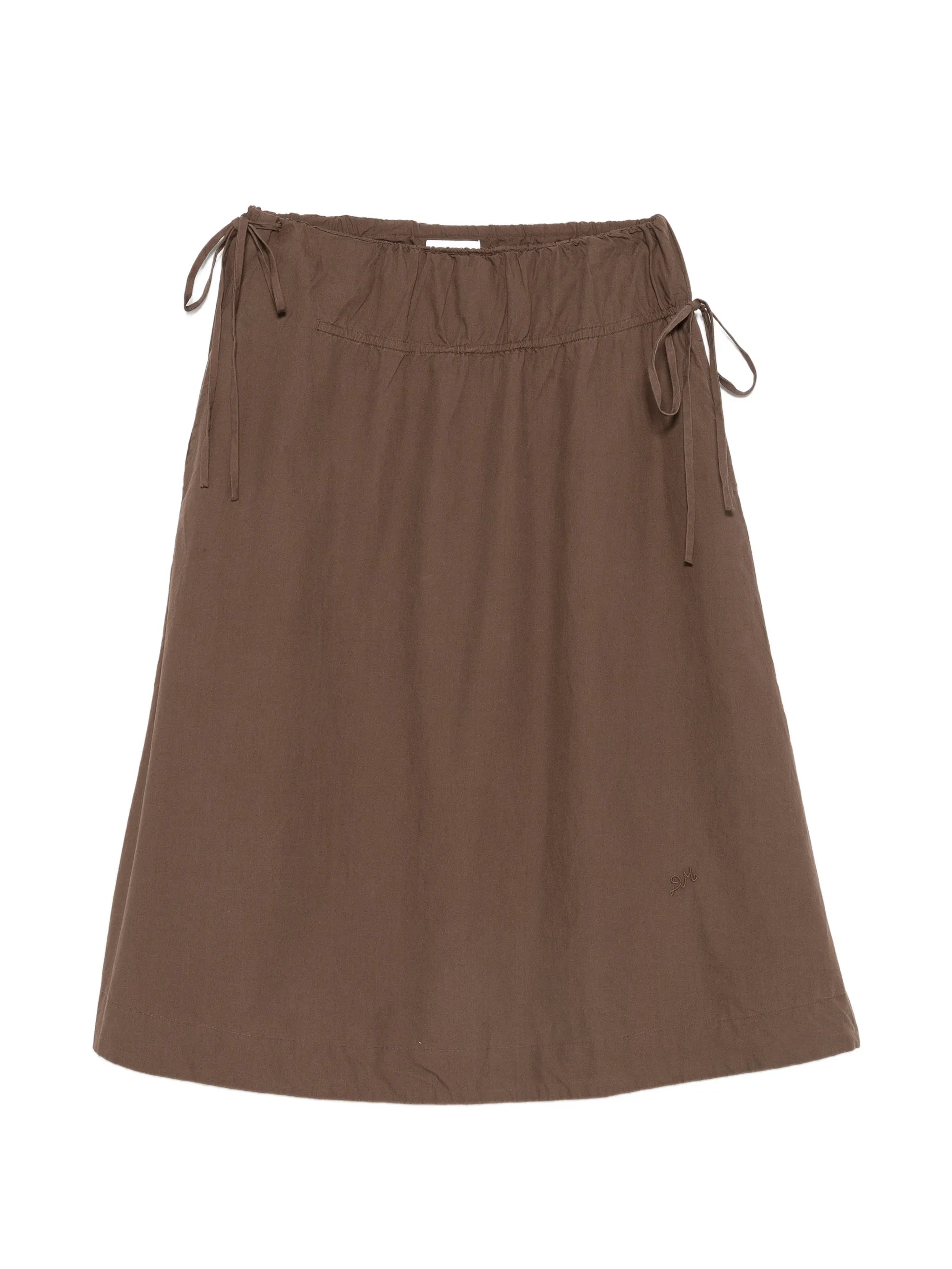Caspia drawstring midi skirt