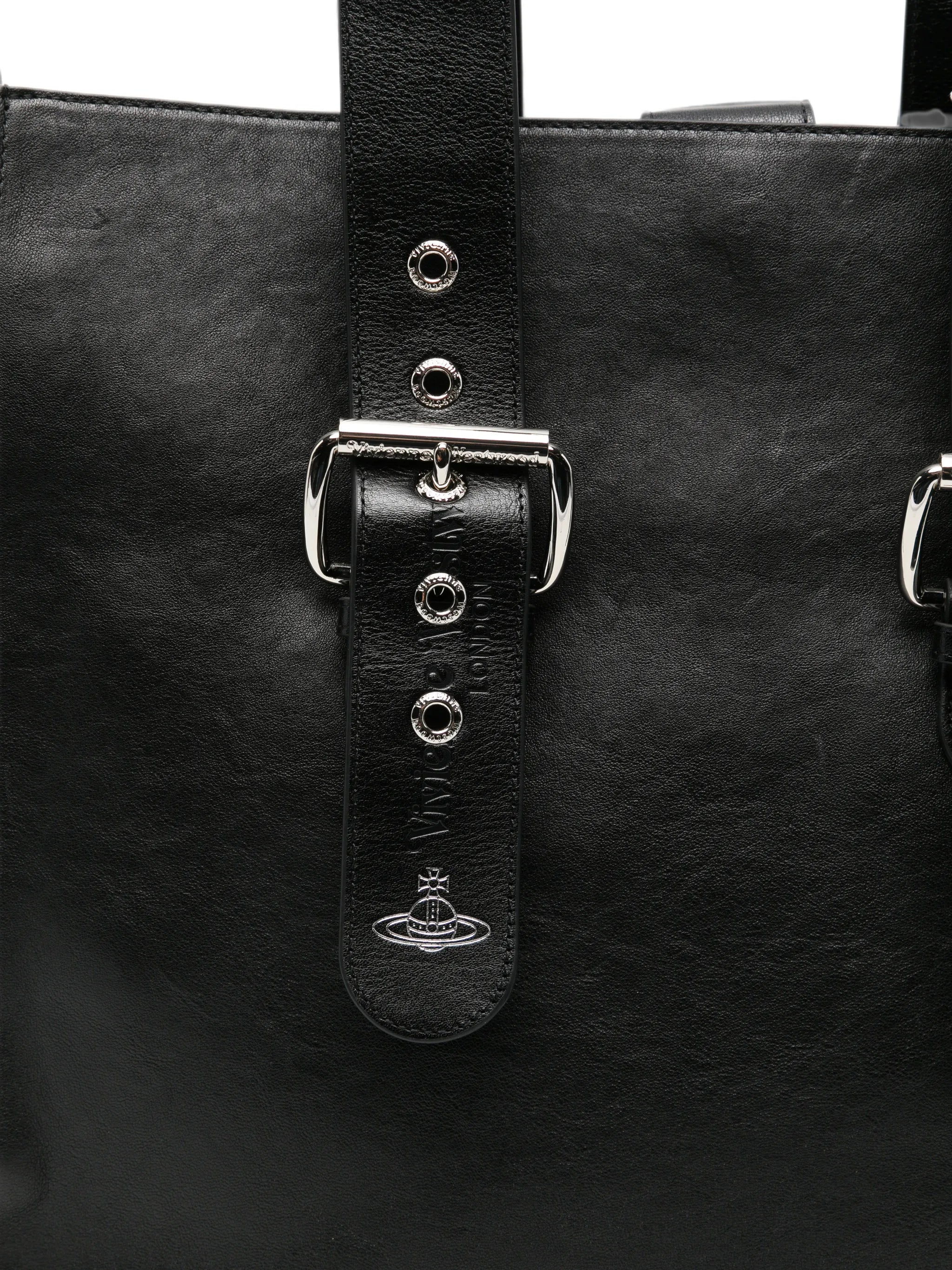 Alex buckle-detail leather tote bag