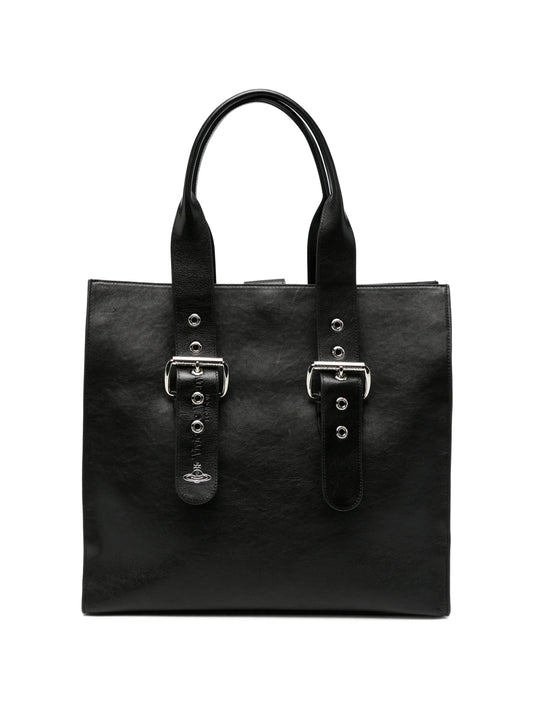 Alex buckle-detail leather tote bag