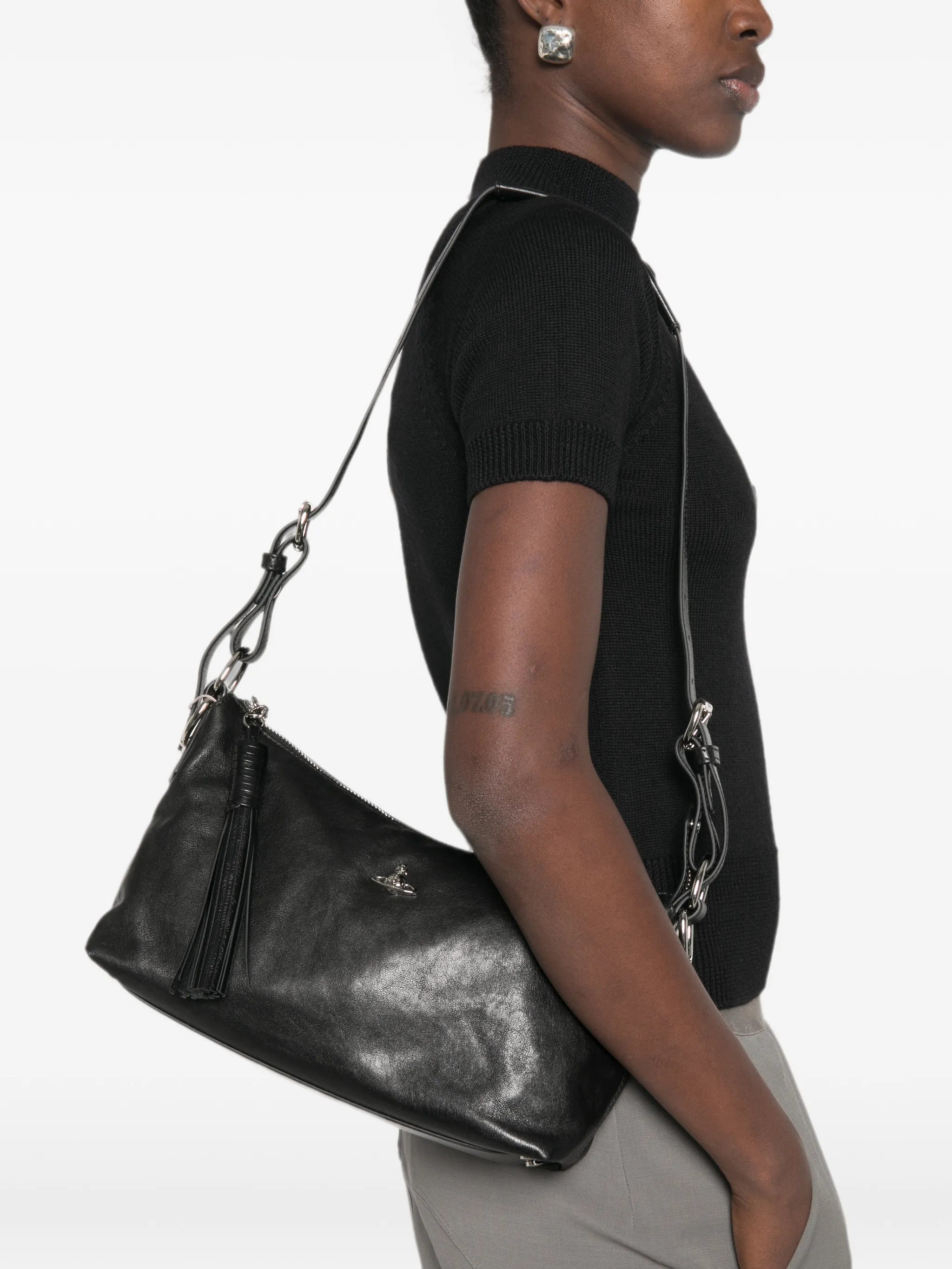 Emma Orb-plaque shoulder bag