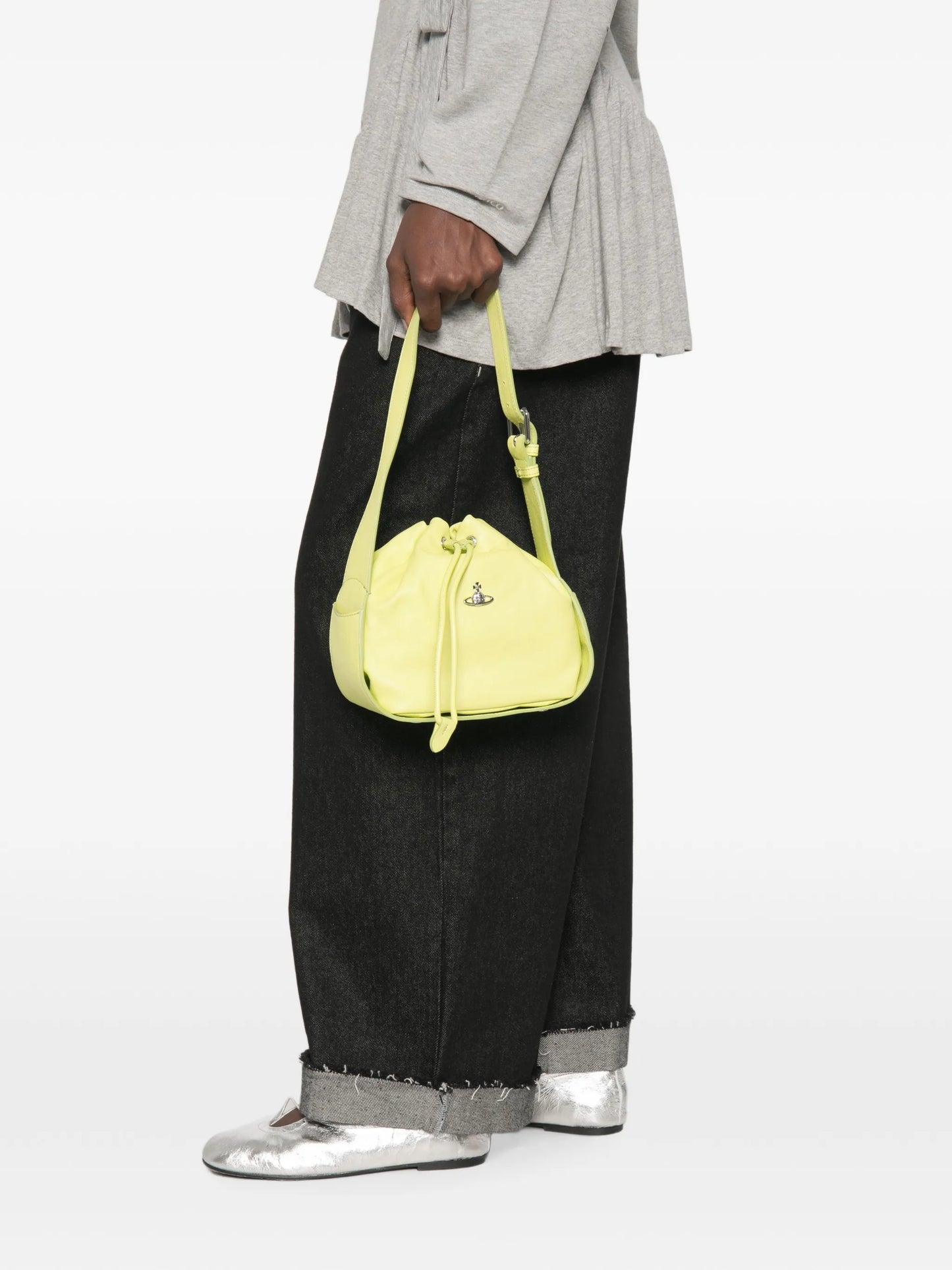 Stacey Orb-plaque bucket bag