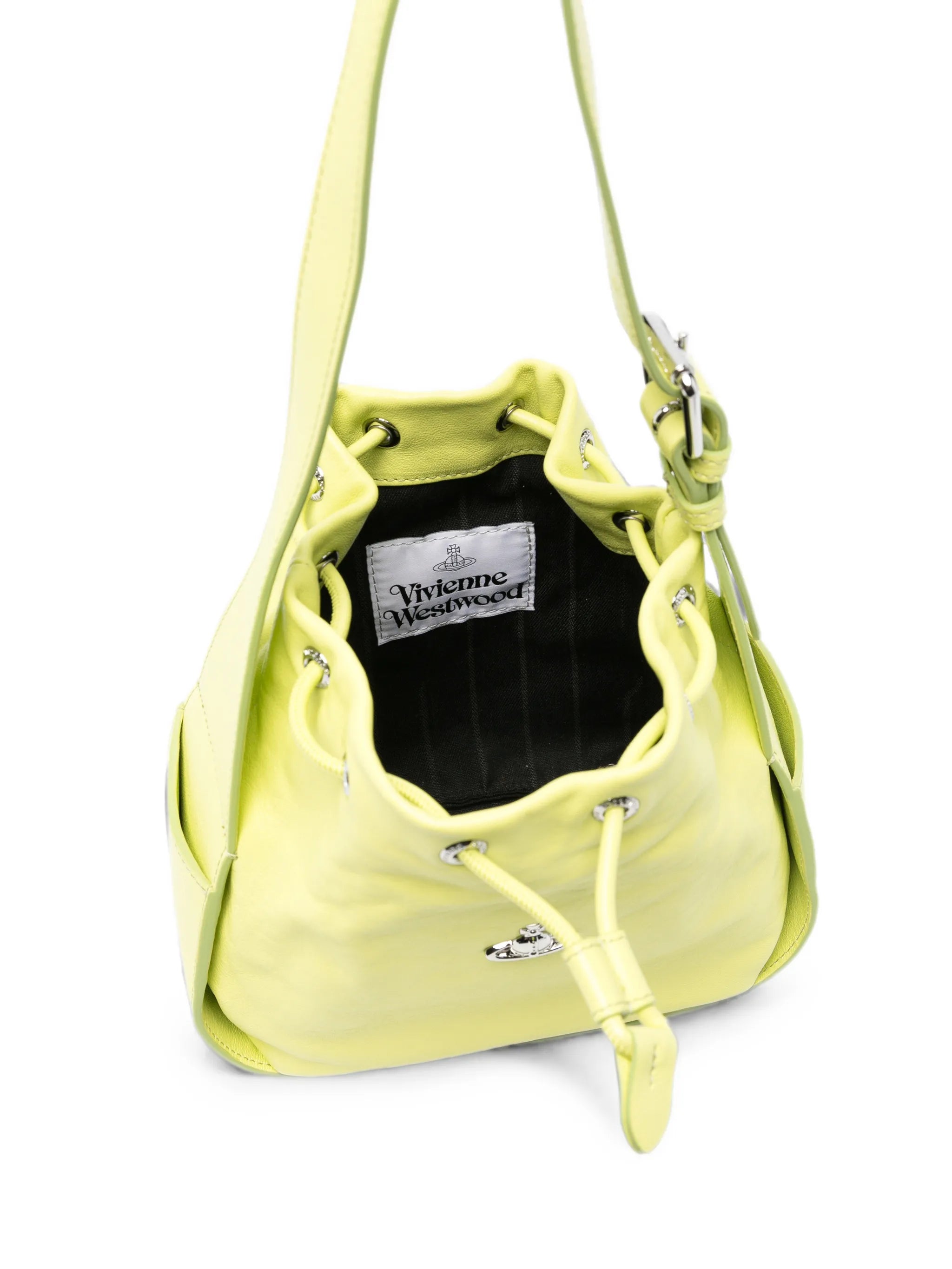 Stacey Orb-plaque bucket bag