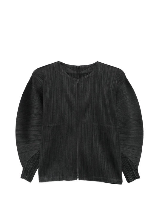 sculptural-sleeve jacket