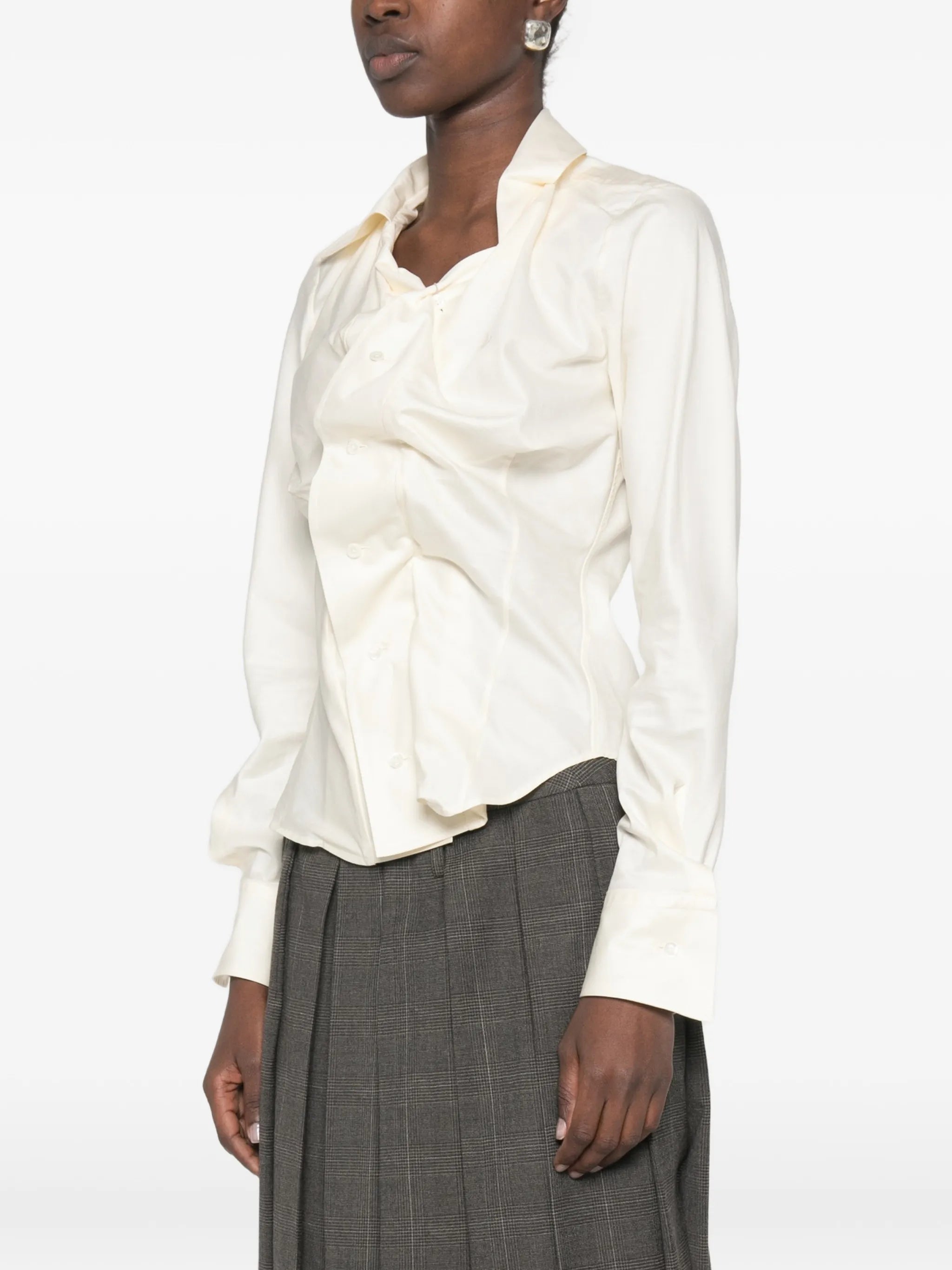 Drunken draped shirt