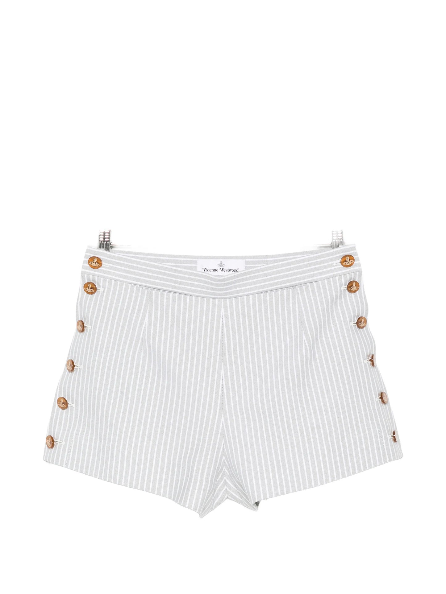 Elle stripe-print shorts