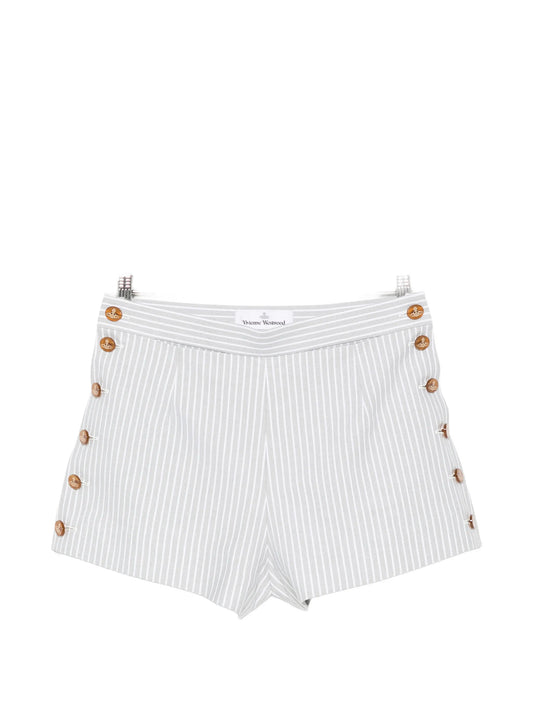 Elle stripe-print shorts