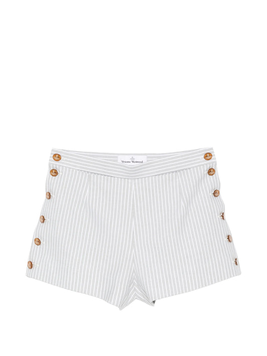Elle stripe-print shorts