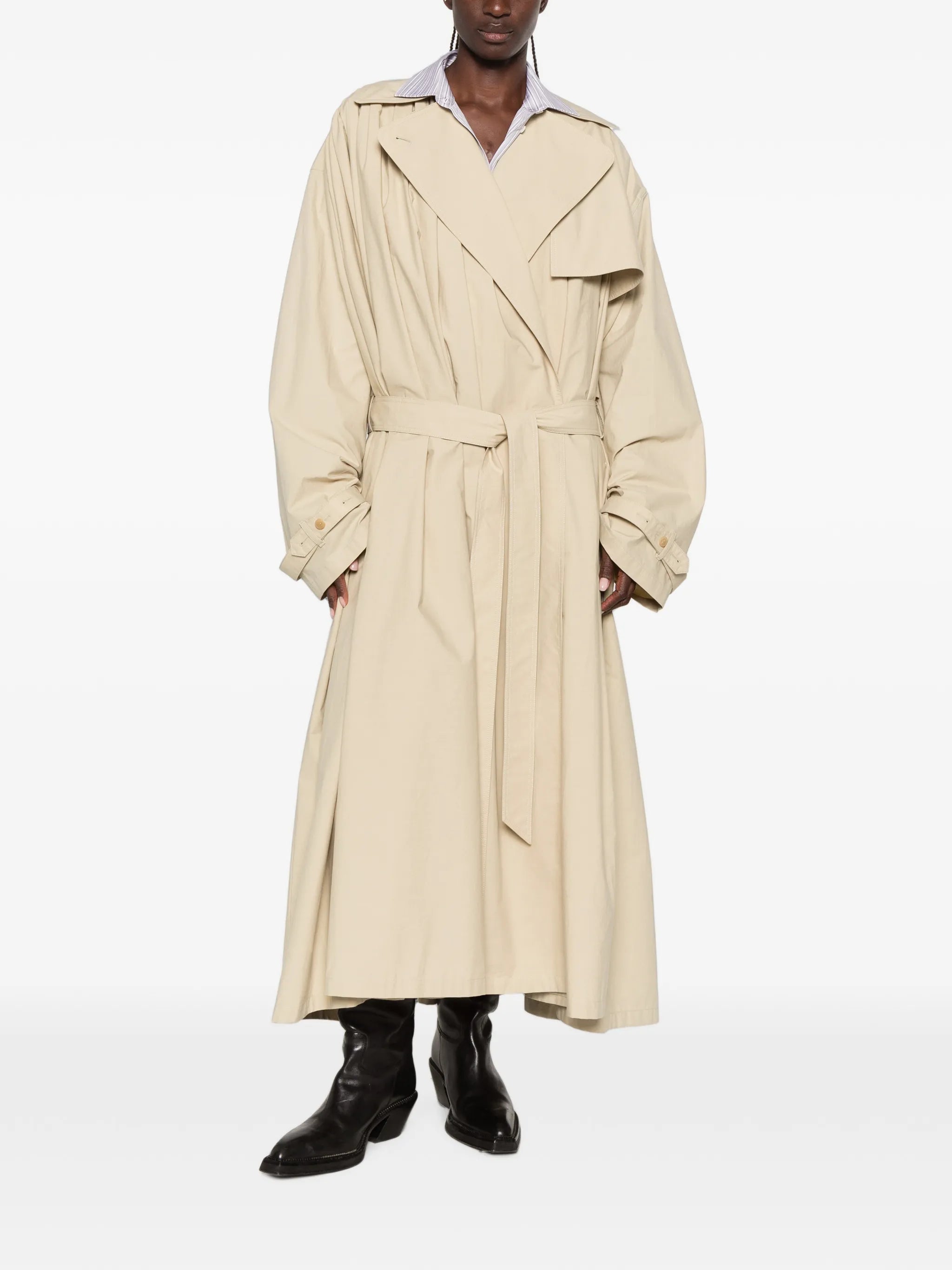 Mireille belted trench coat
