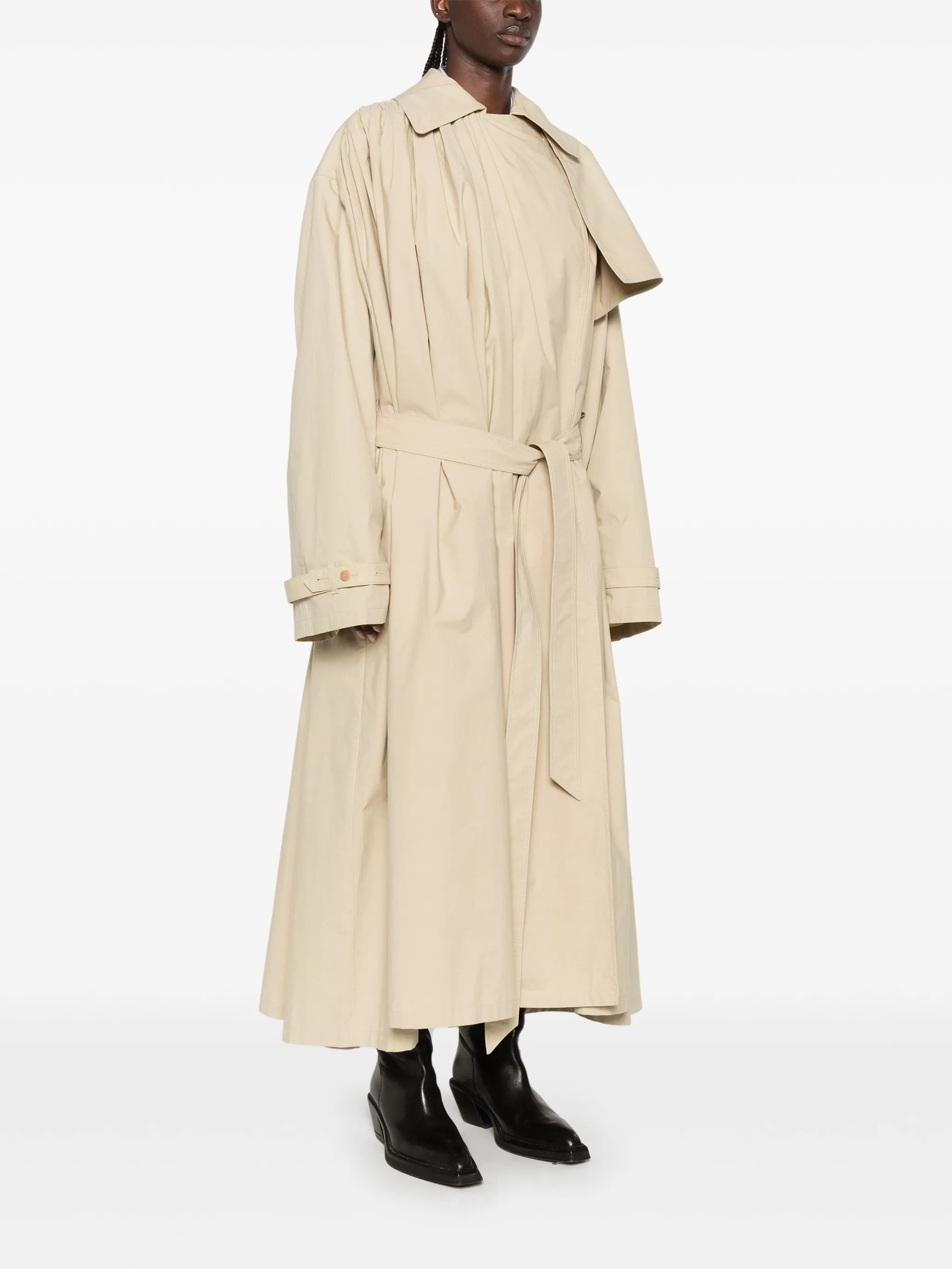 Mireille belted trench coat