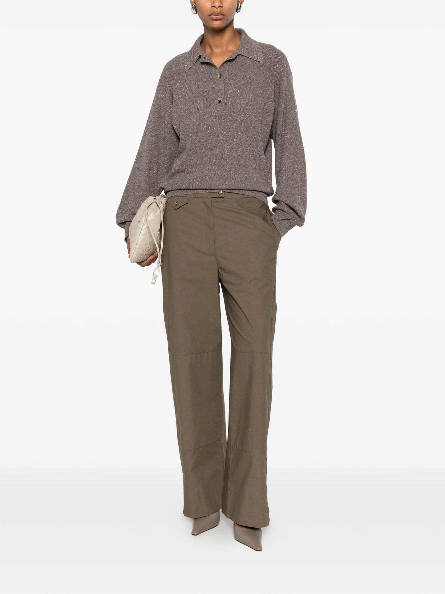 Helga long-sleeve polo top