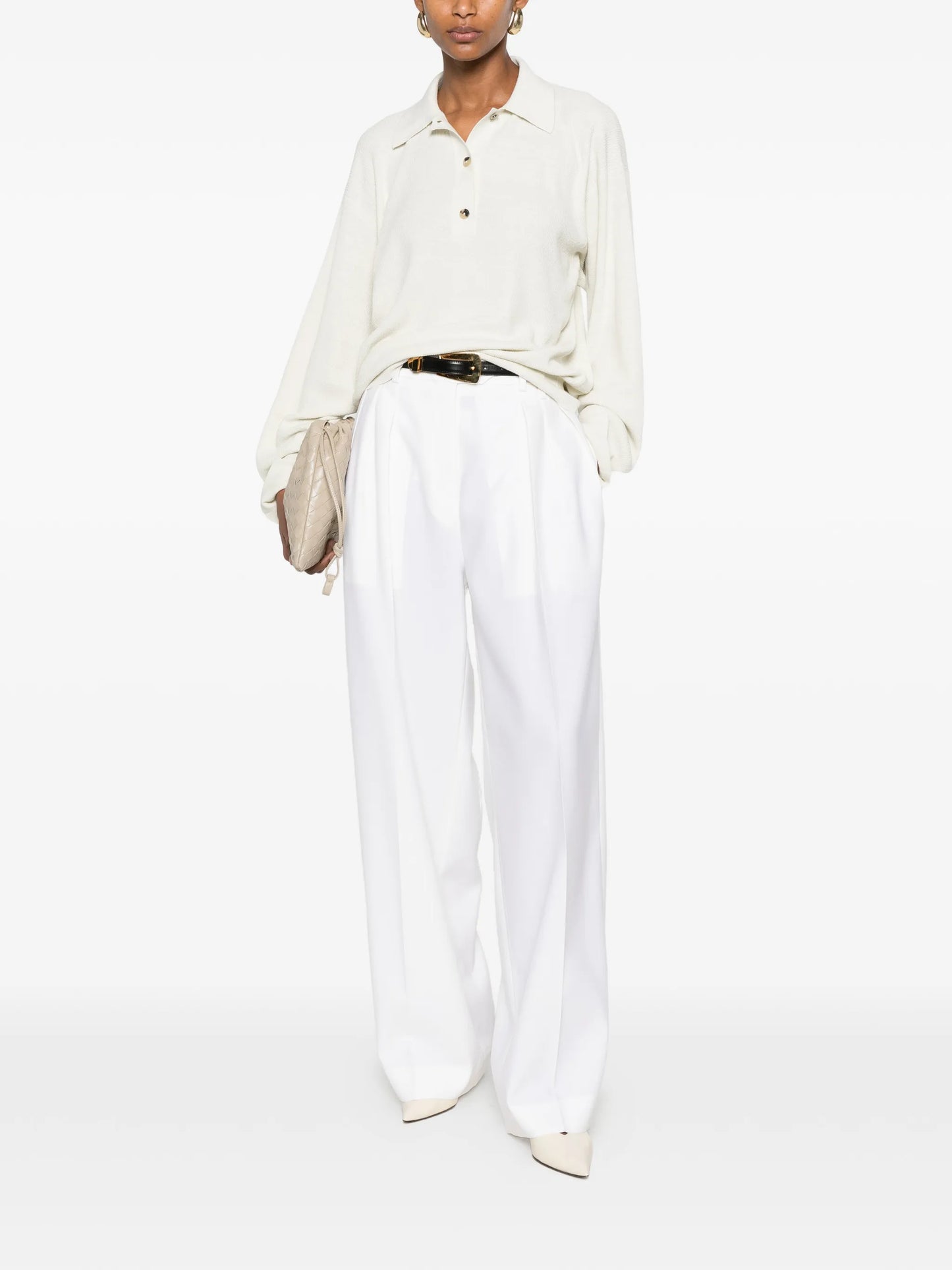 Helga long-sleeve polo top