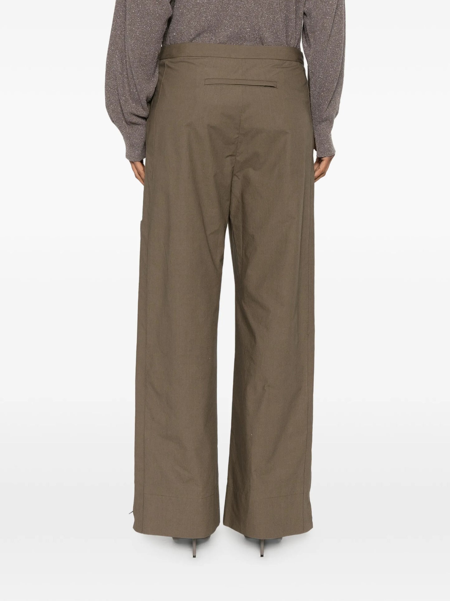 Gemma zipped-cuff trousers