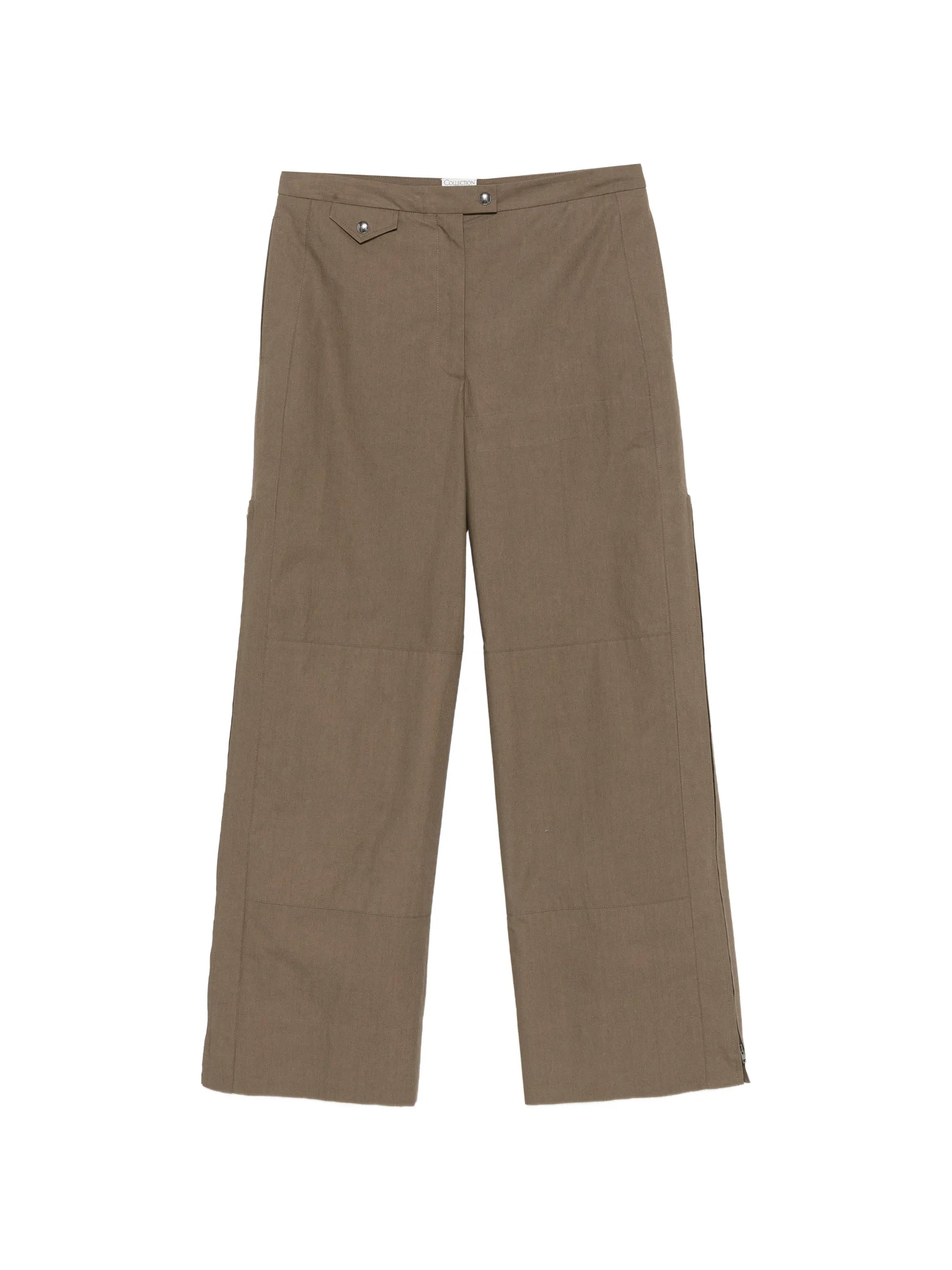 Gemma zipped-cuff trousers