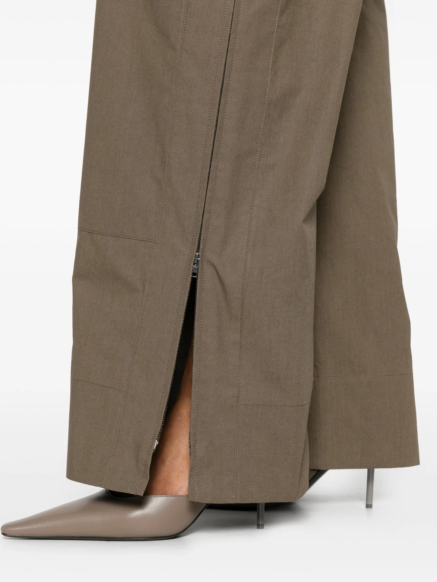 Gemma zipped-cuff trousers