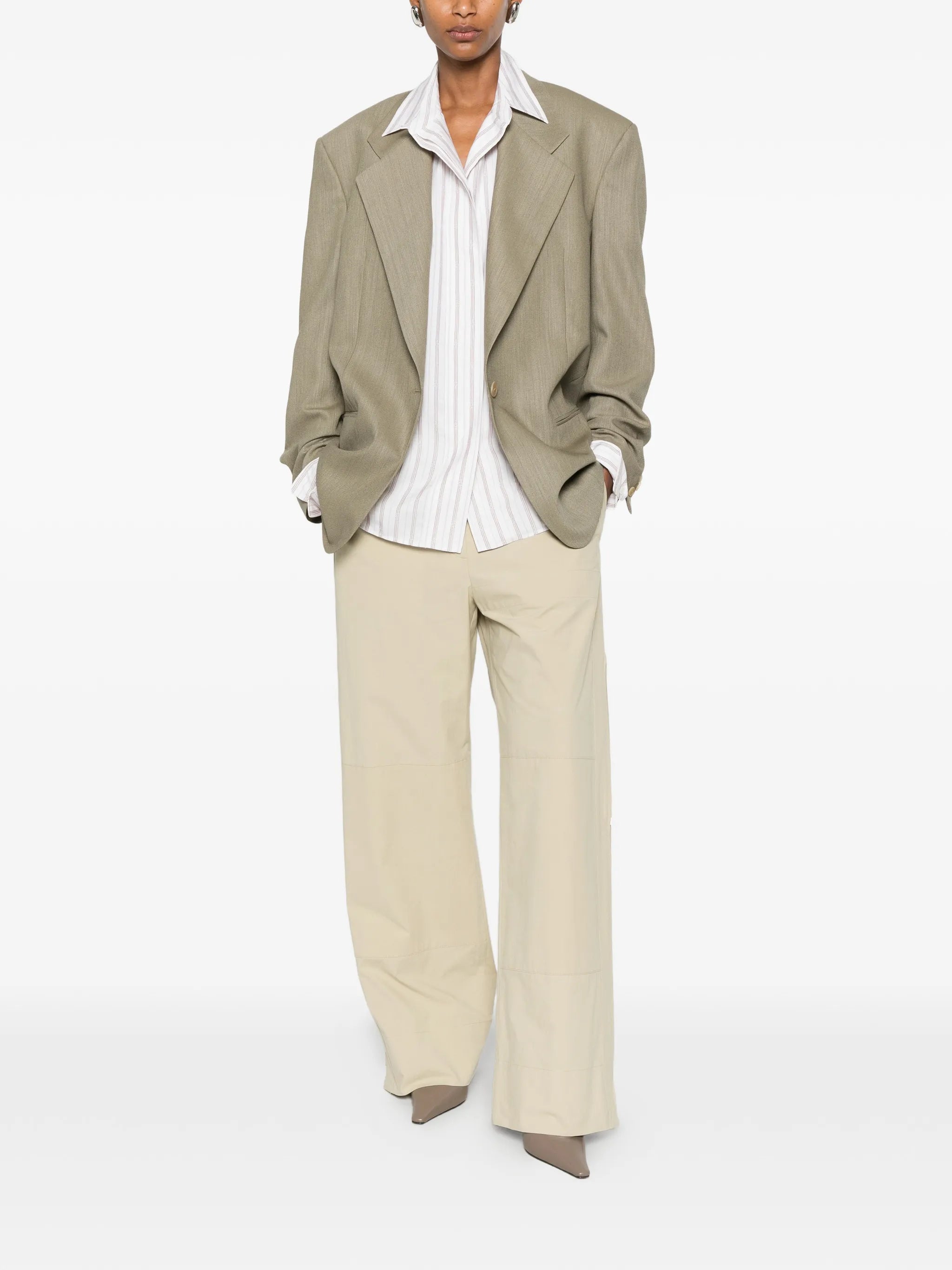 Gemma zip-detail trousers