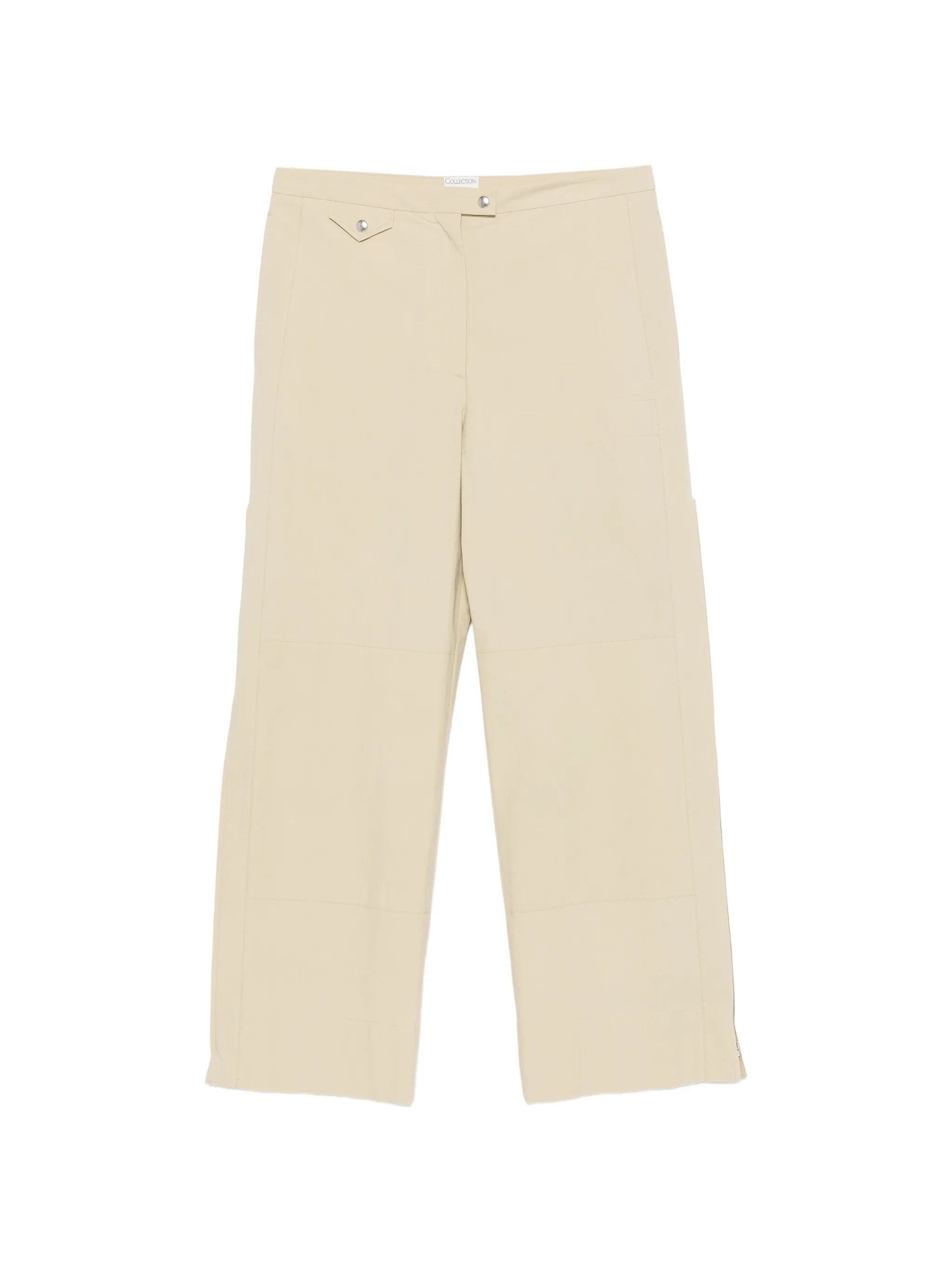 Gemma zip-detail trousers