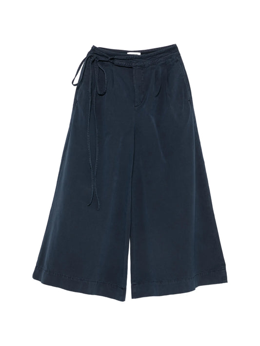 Lotta antiqued-finish culotte trousers