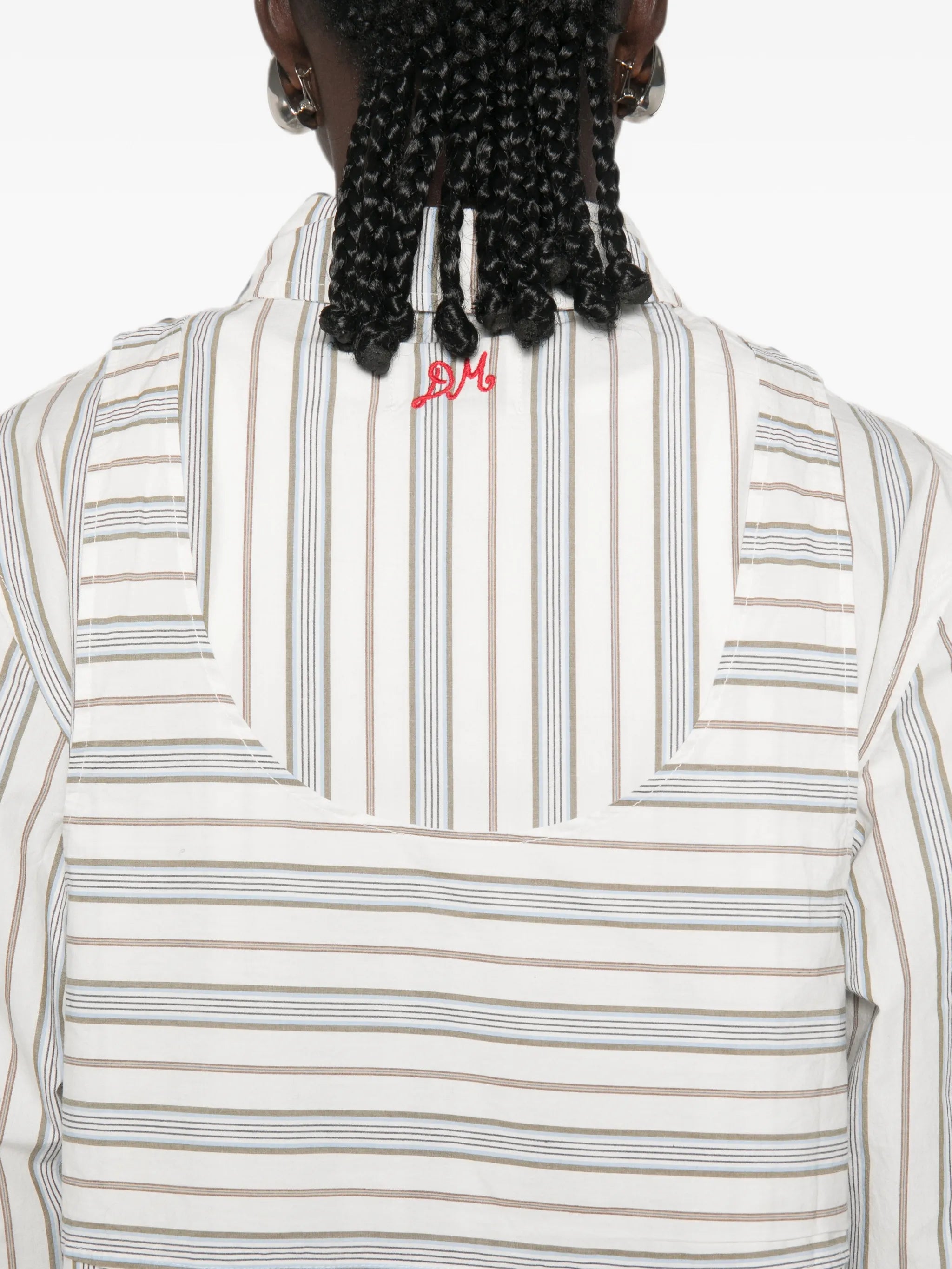 Valeria double-layer striped shirt
