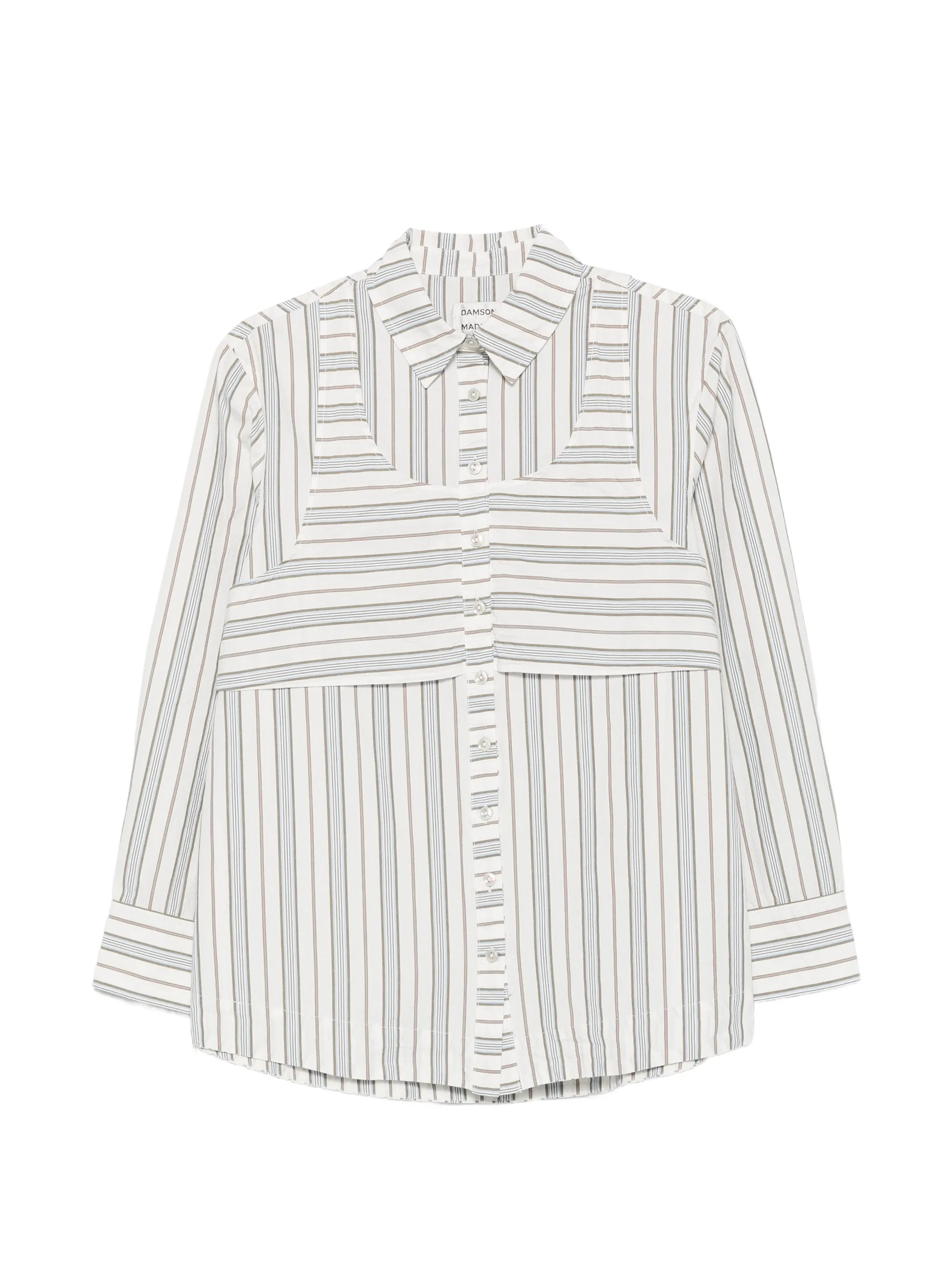 Valeria double-layer striped shirt