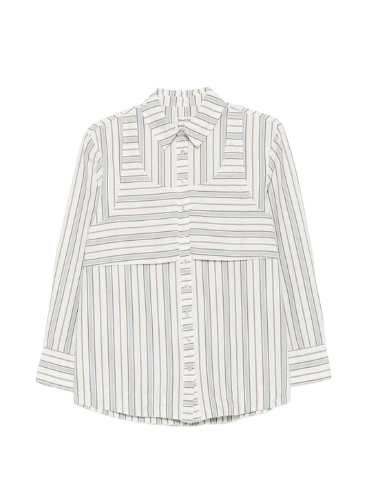 Valeria double-layer striped shirt