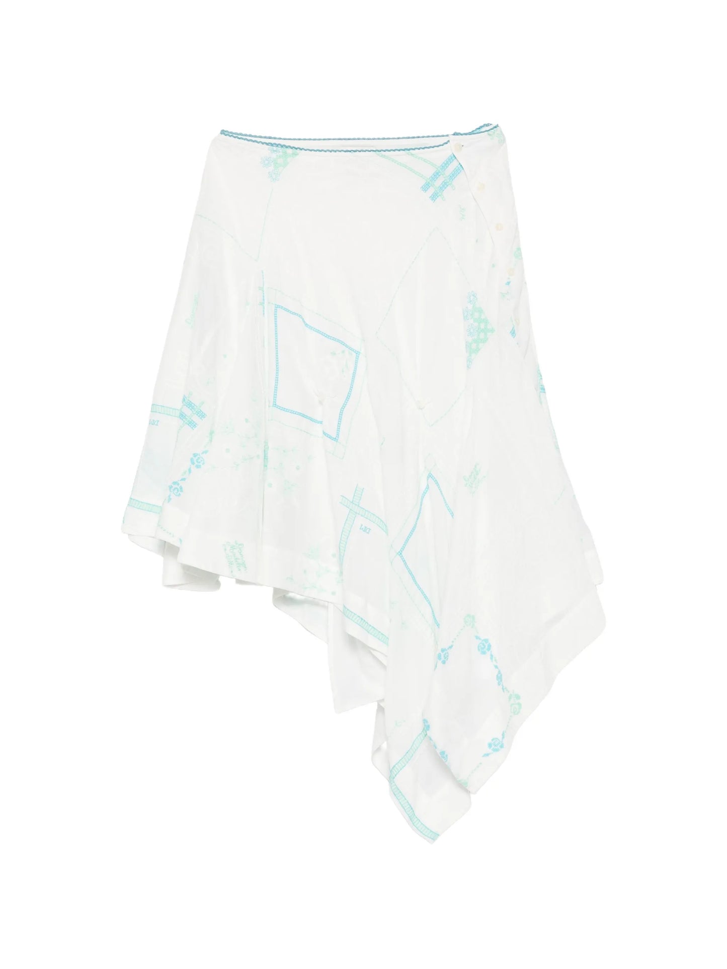 Corinne embroidered midi skirt