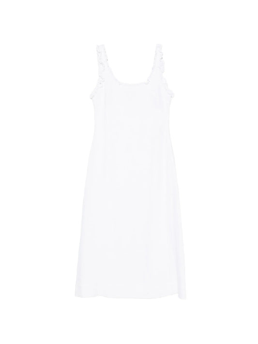 Florence ruffled-seam midi dress