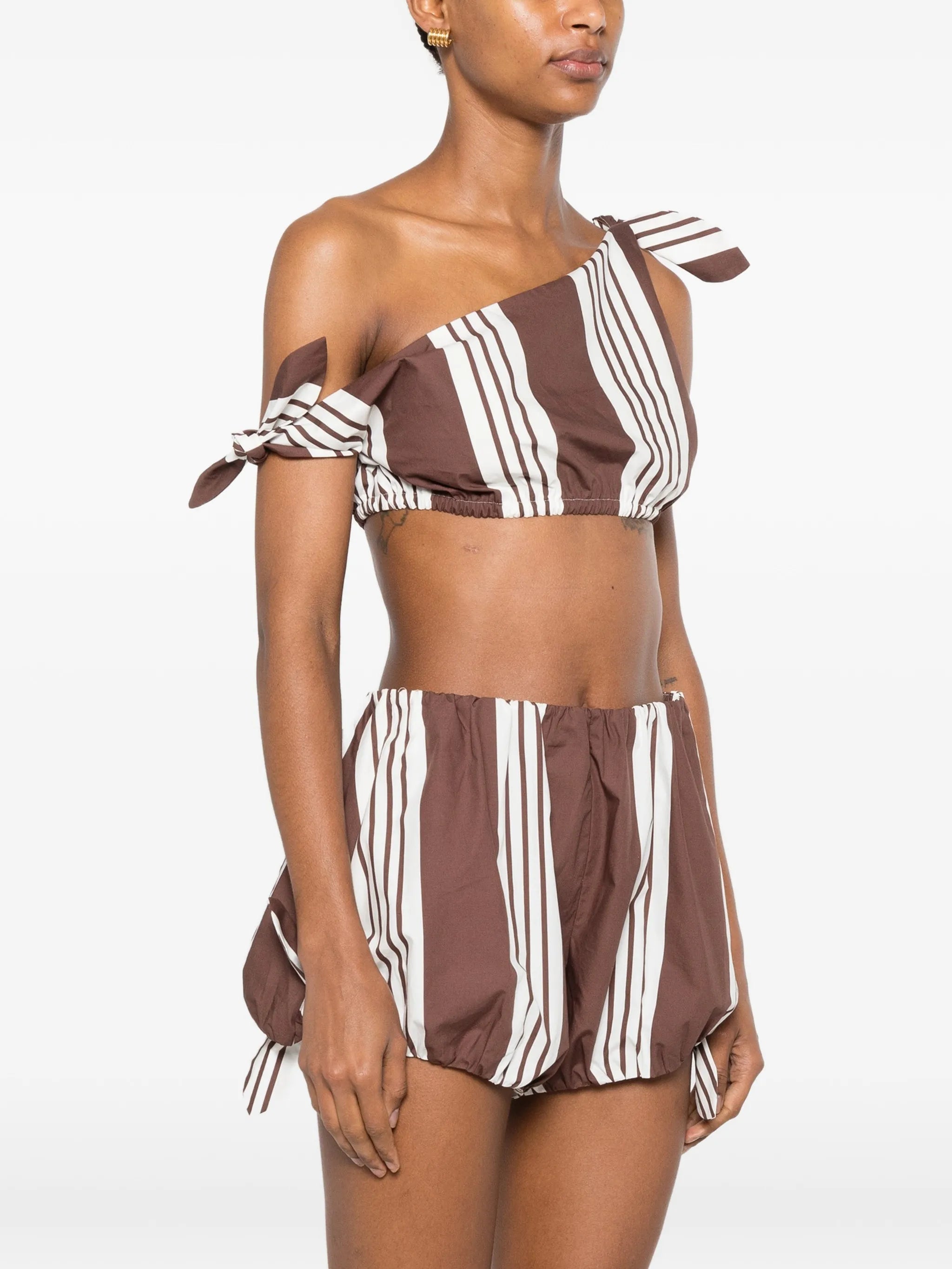 Rosie striped-print top