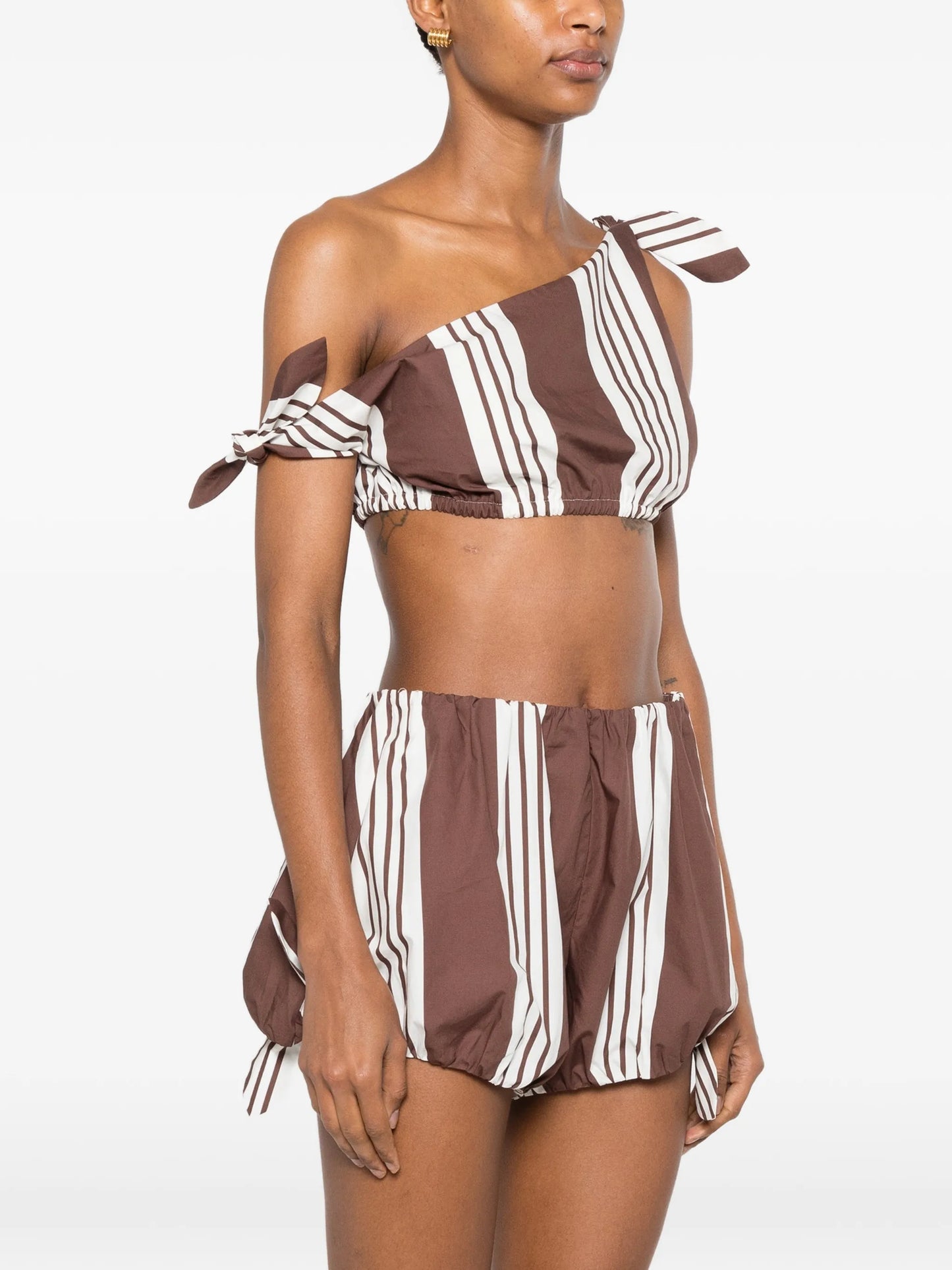 Rosie striped-print top