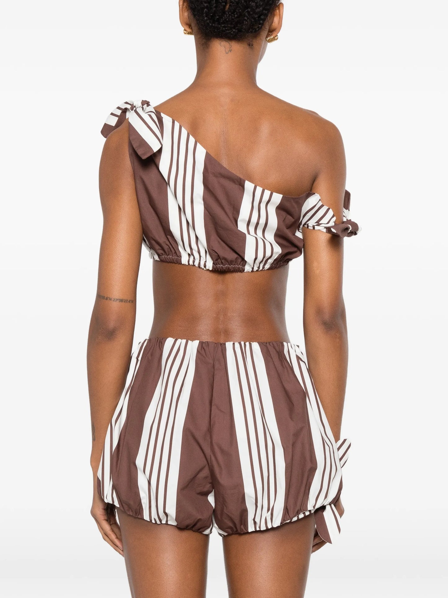 Rosie striped-print top