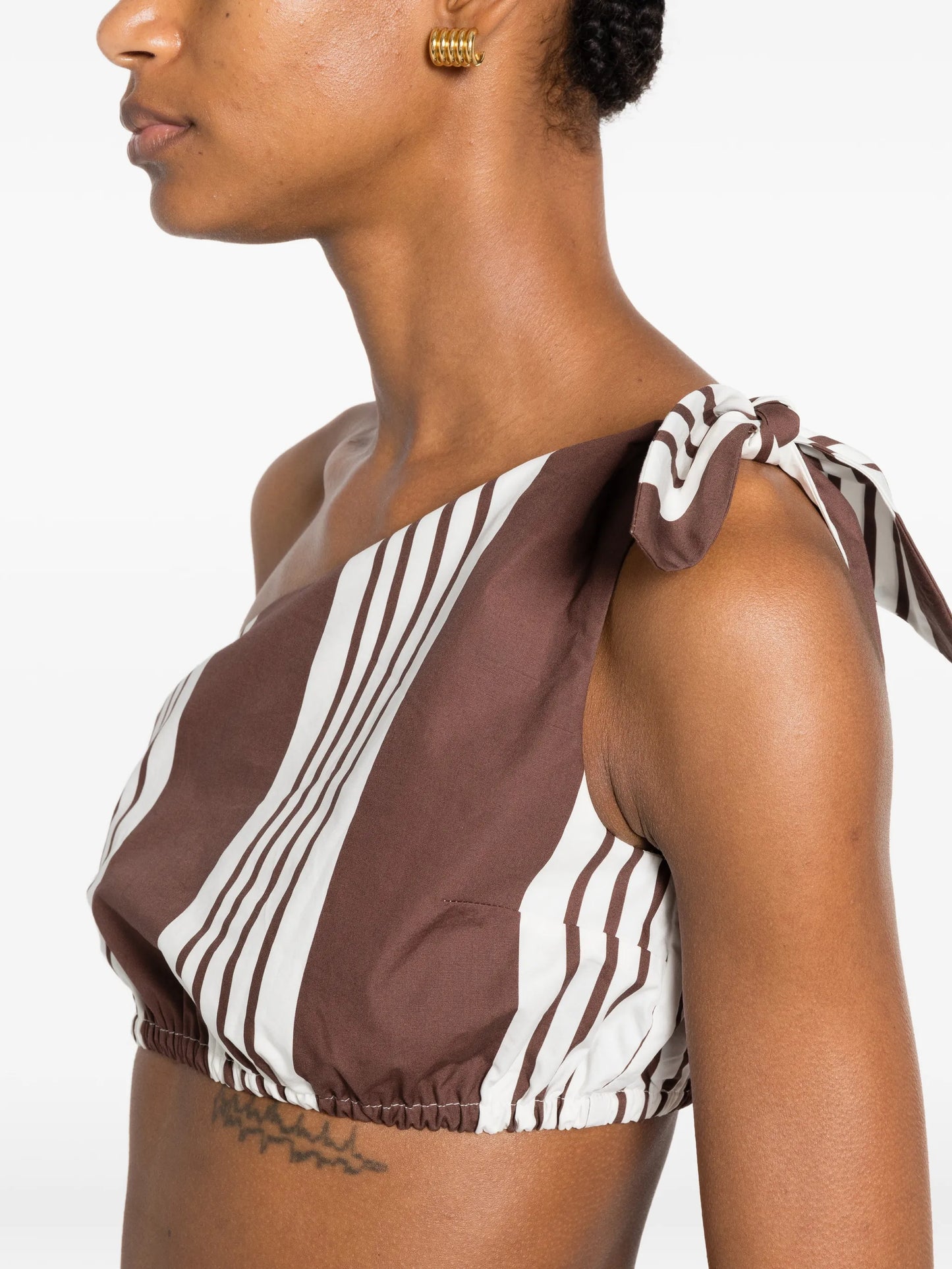 Rosie striped-print top