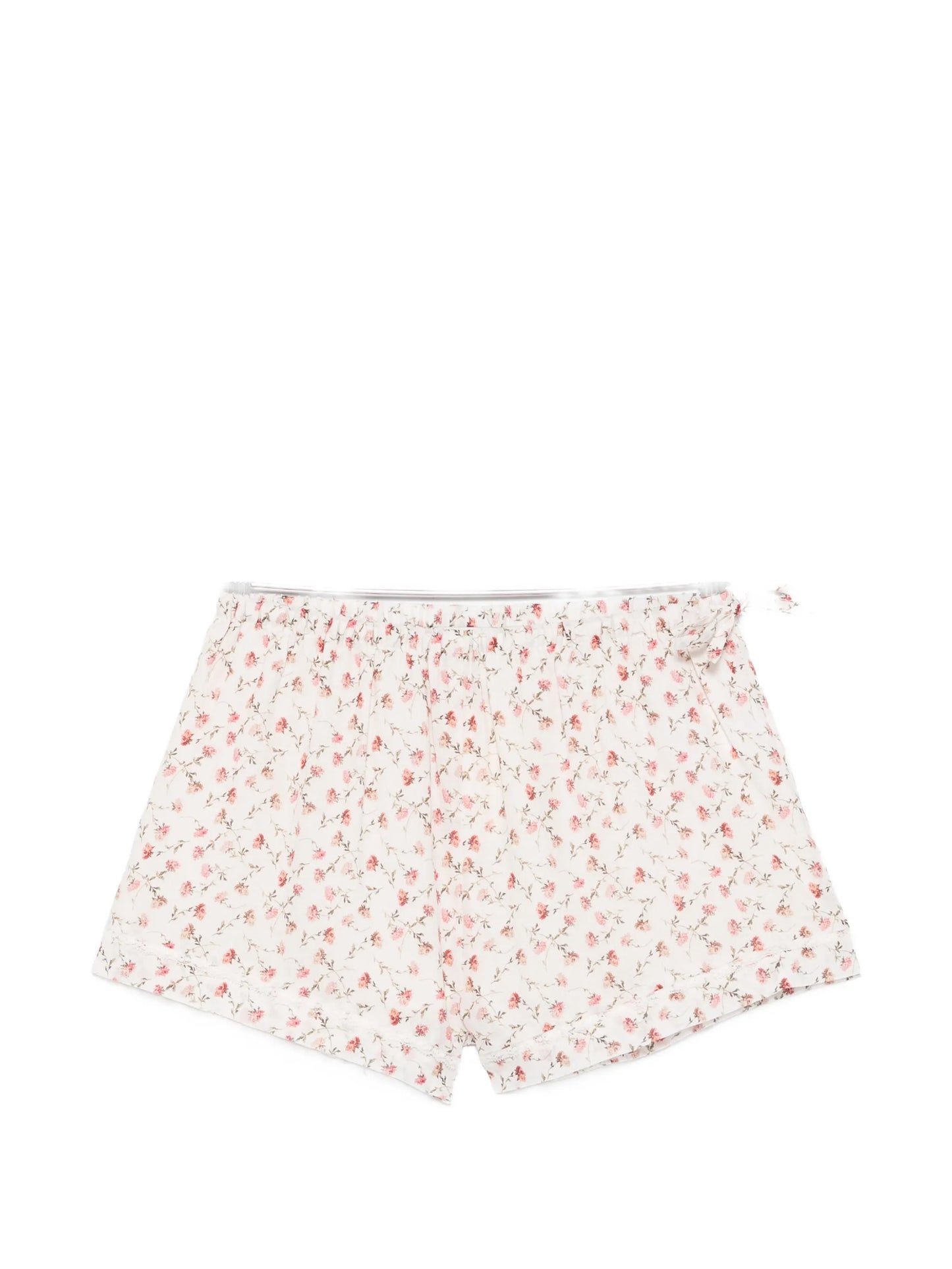 Charlotte floral-print cotton mini shorts
