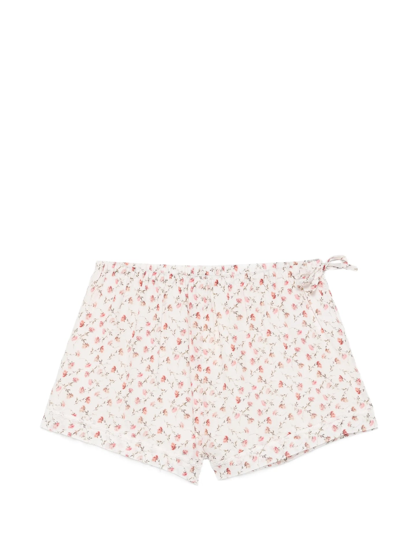 Charlotte floral-print cotton mini shorts
