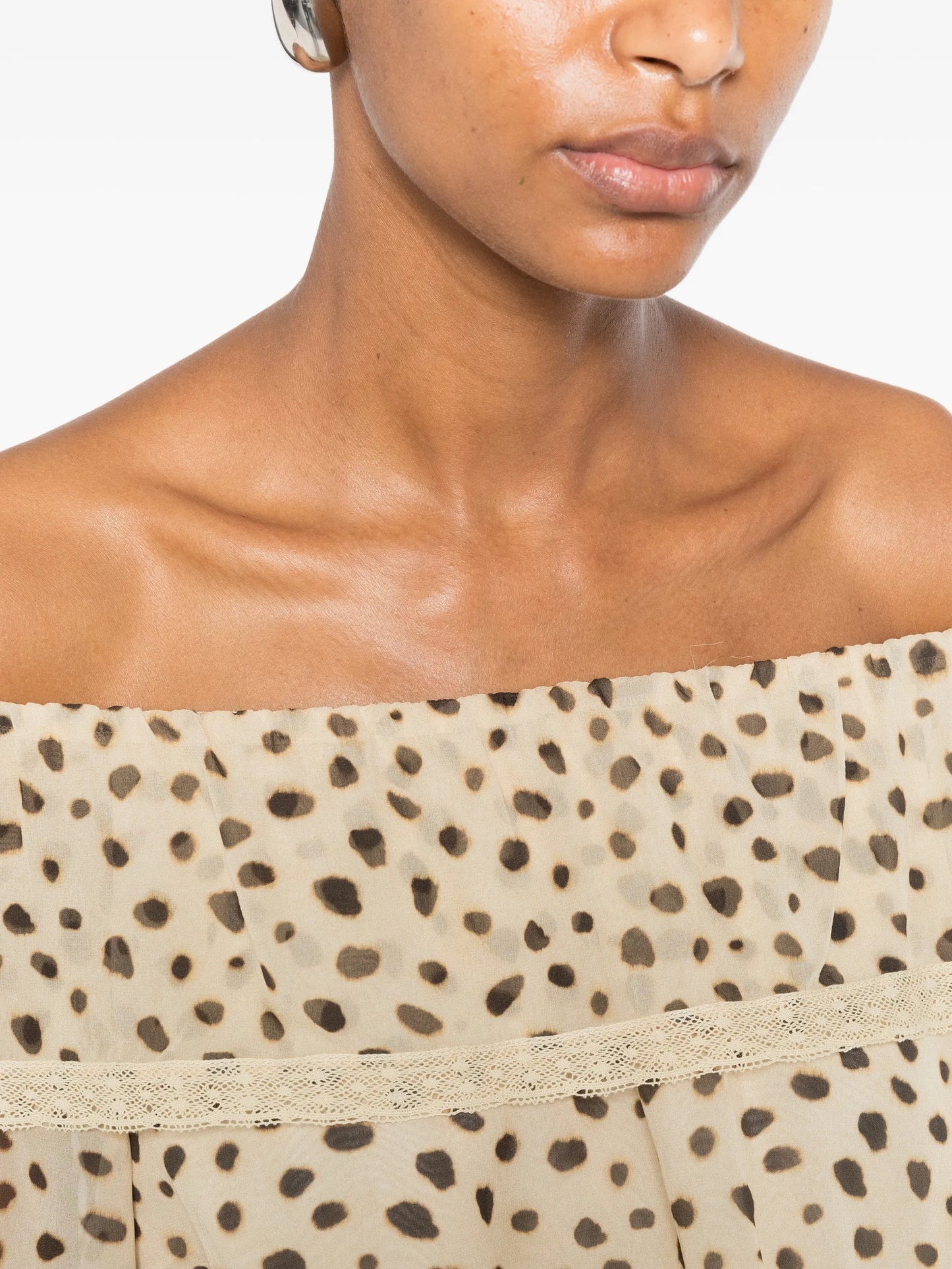 Priscilla cheetah-print blouse