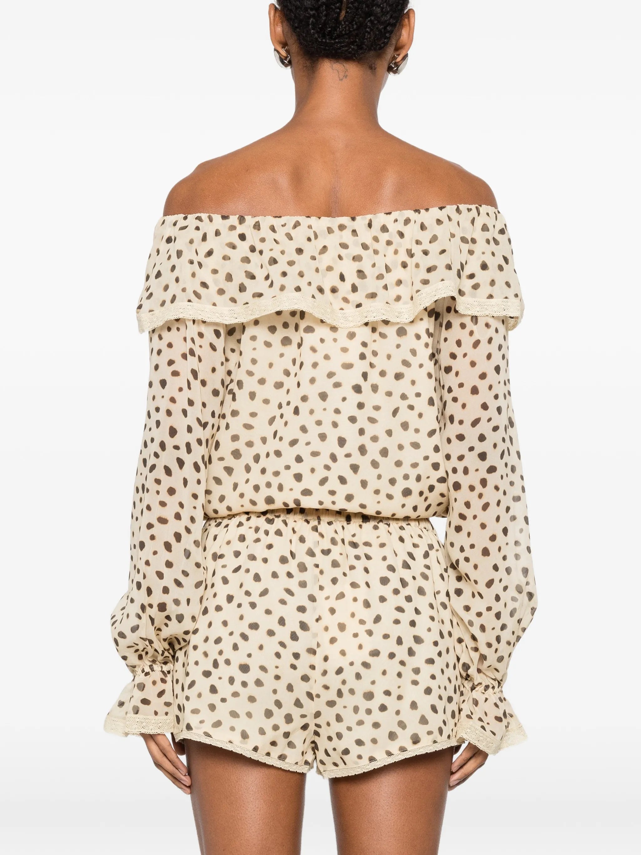 Priscilla cheetah-print blouse