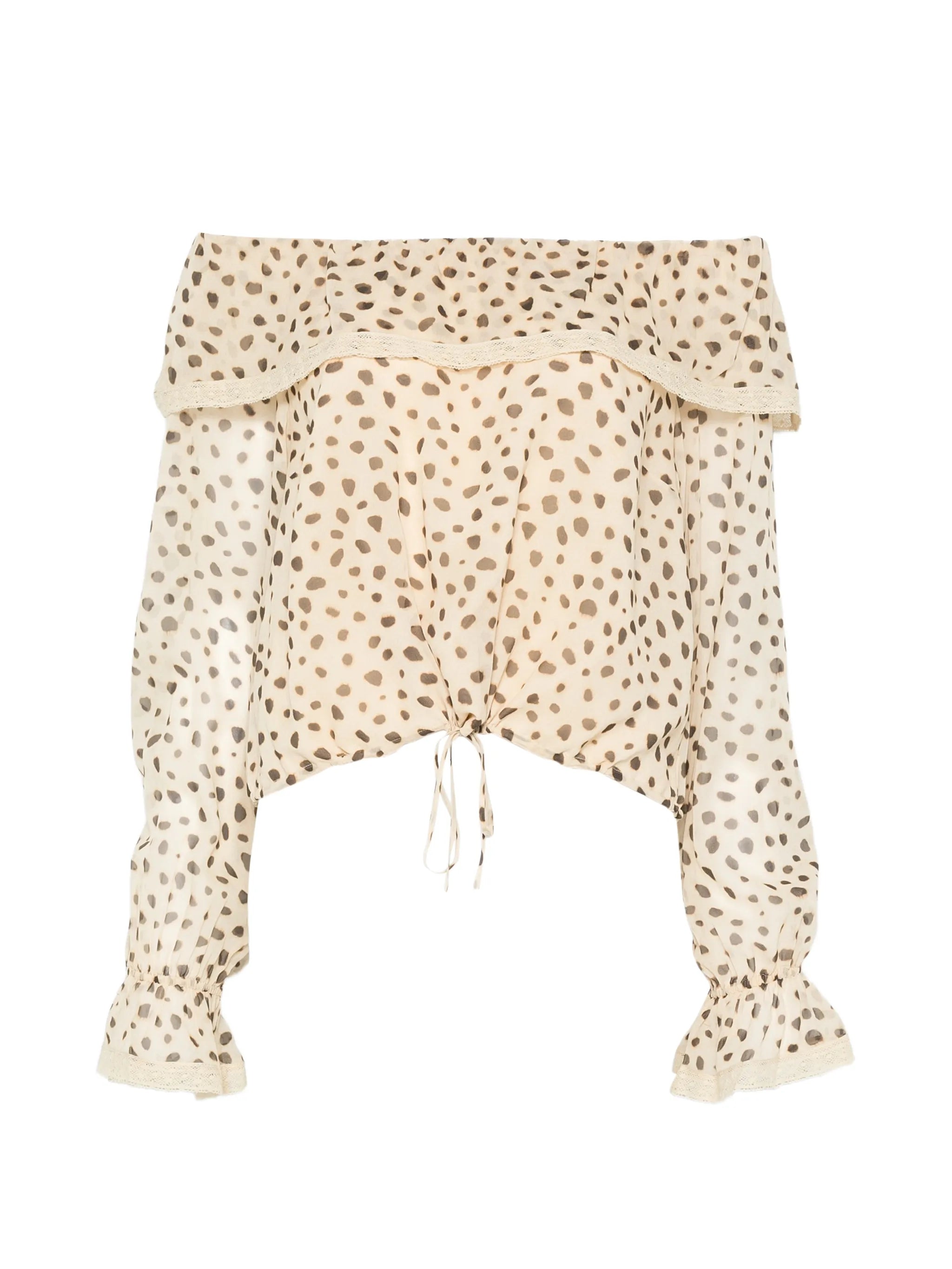 Priscilla cheetah-print blouse