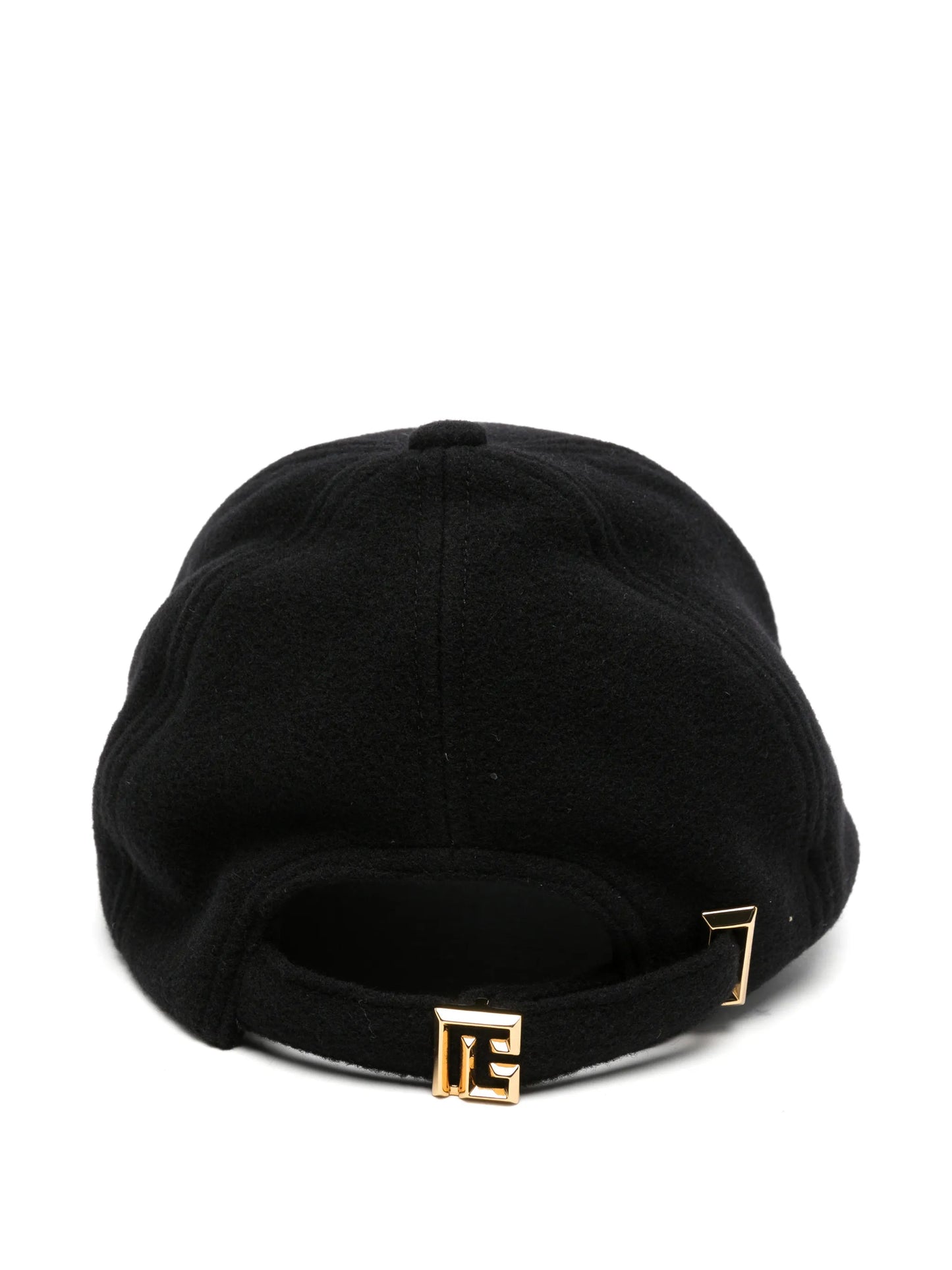 logo-embroidered wool cap
